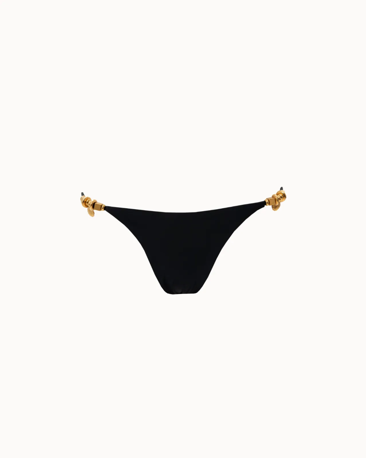 Show details for Black Thin Strap Bikini Bottoms Picture of Black Thin Strap Bikini Bottoms