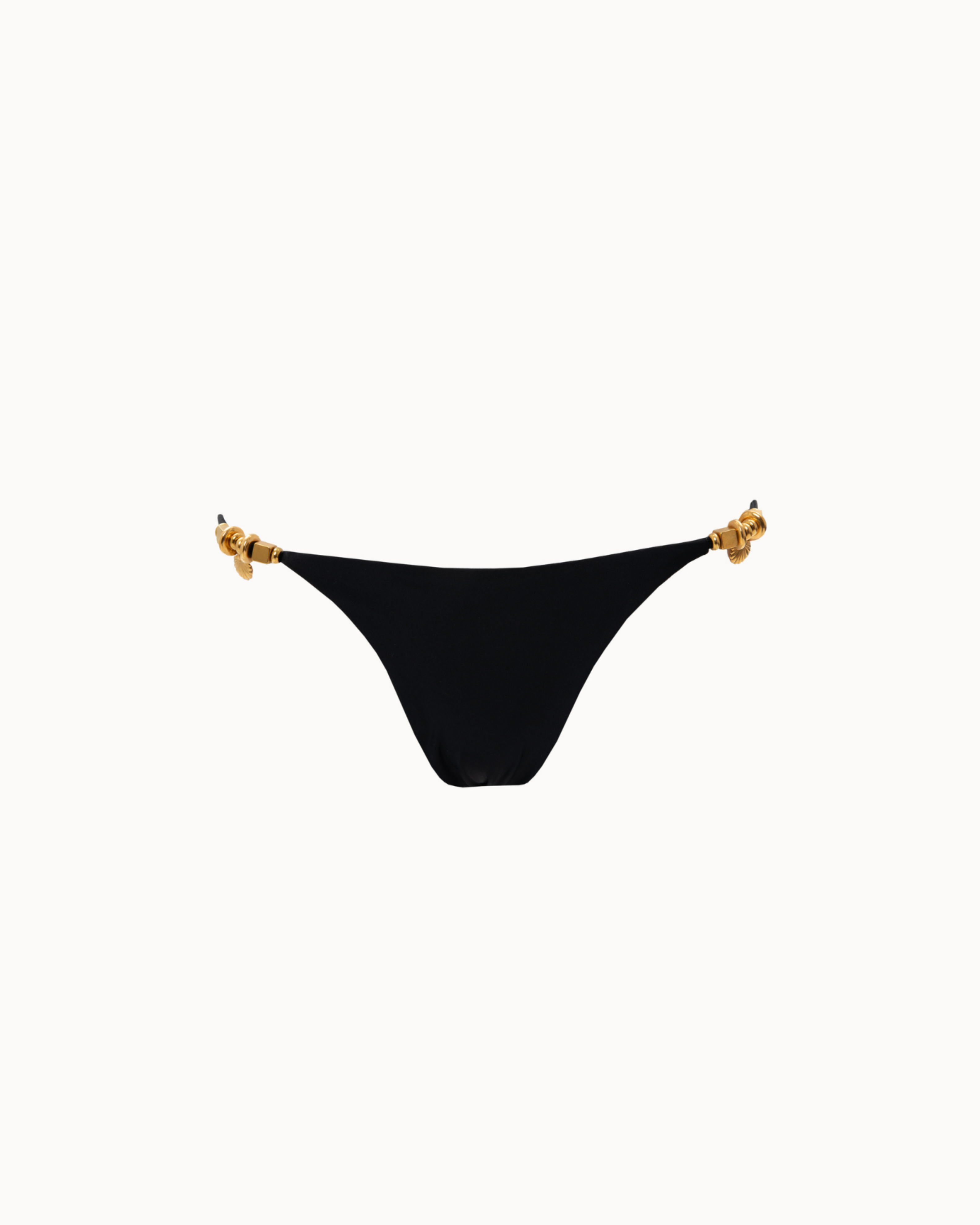 Picture of Black Thin Strap Bikini Bottoms