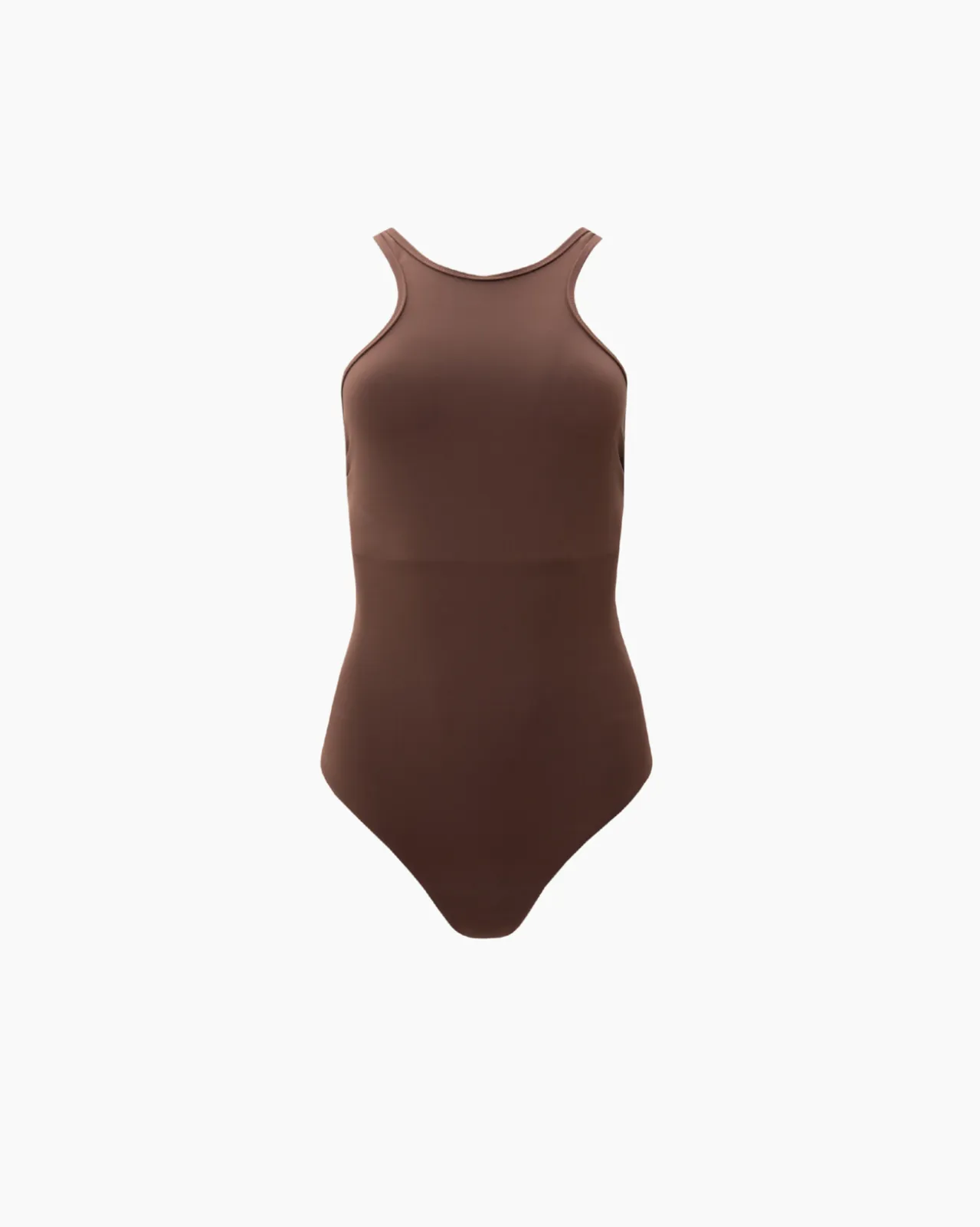 Show details for Brown One-Piece Swimsuit Picture of Brown One-Piece Swimsuit