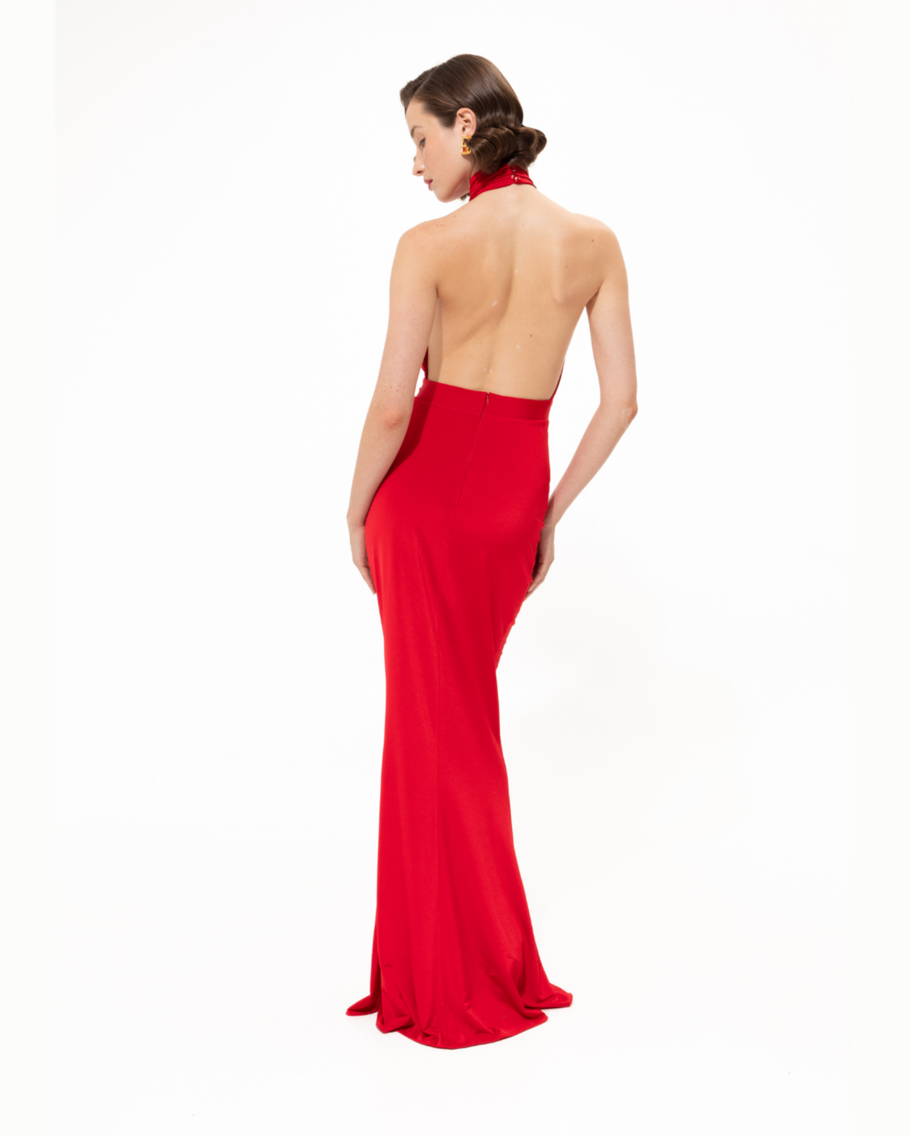Picture of Fire Red Maxi Gown