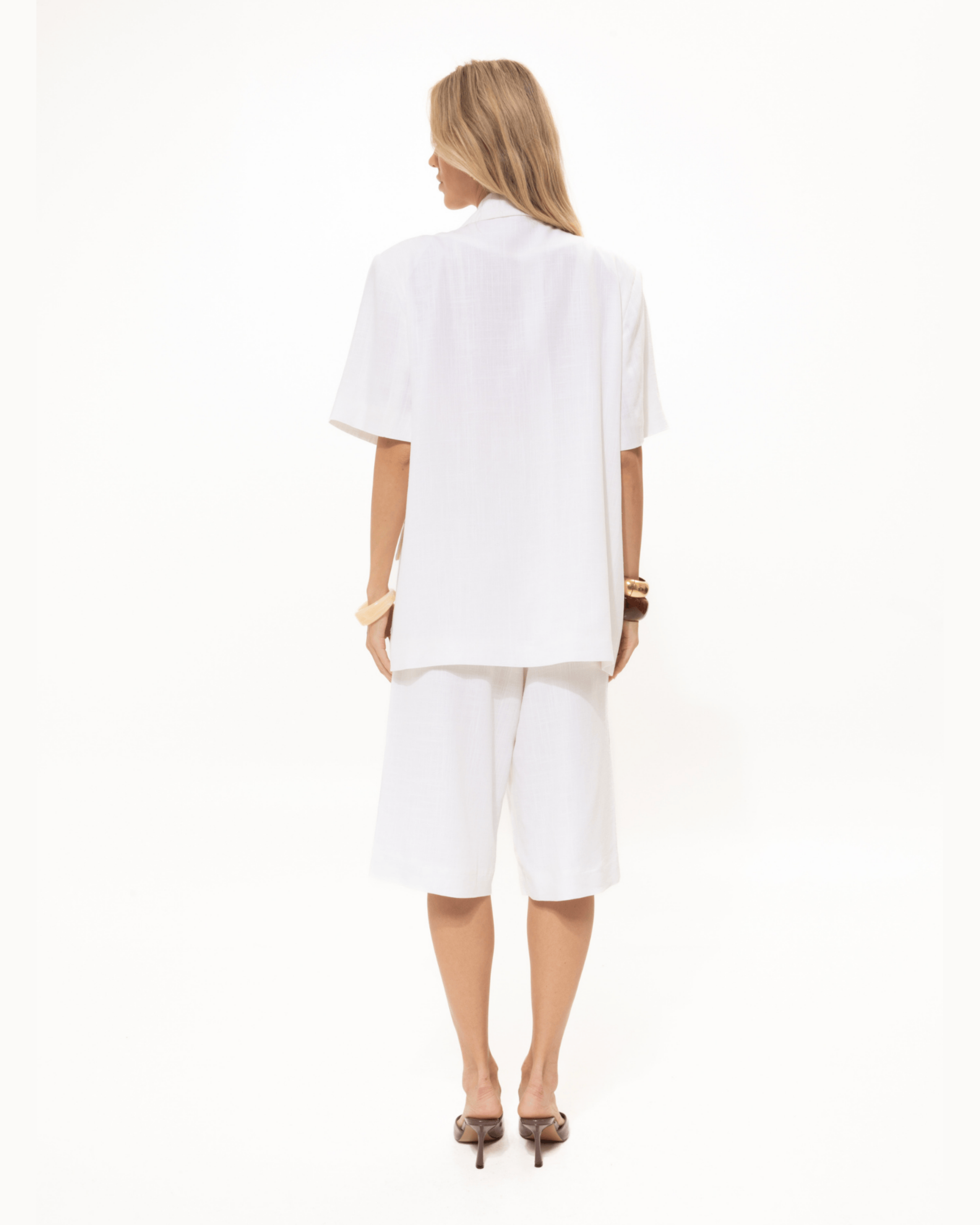 Picture of White Short-Sleeved Blazer