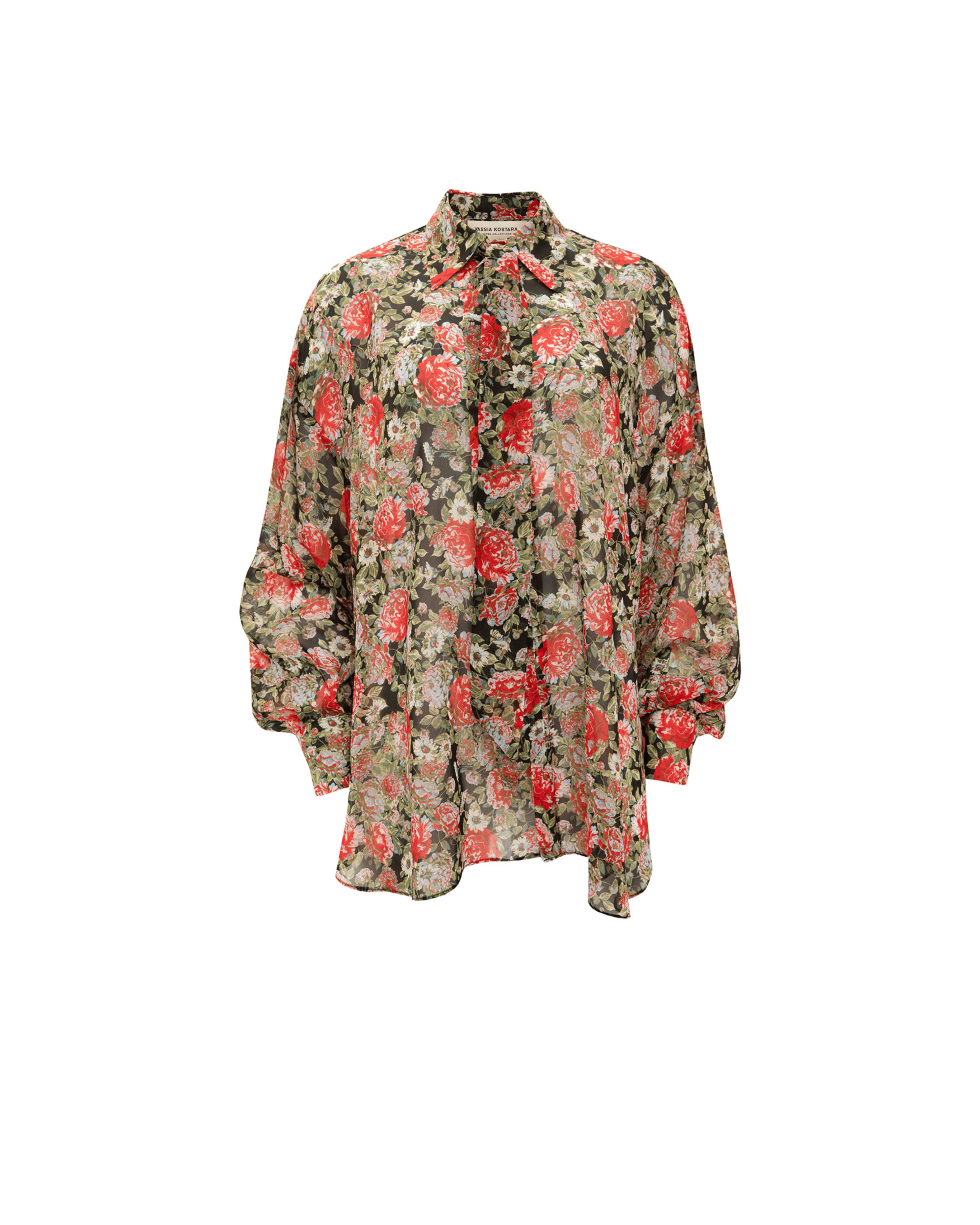 Picture of RED FLORAL OS SHIRT