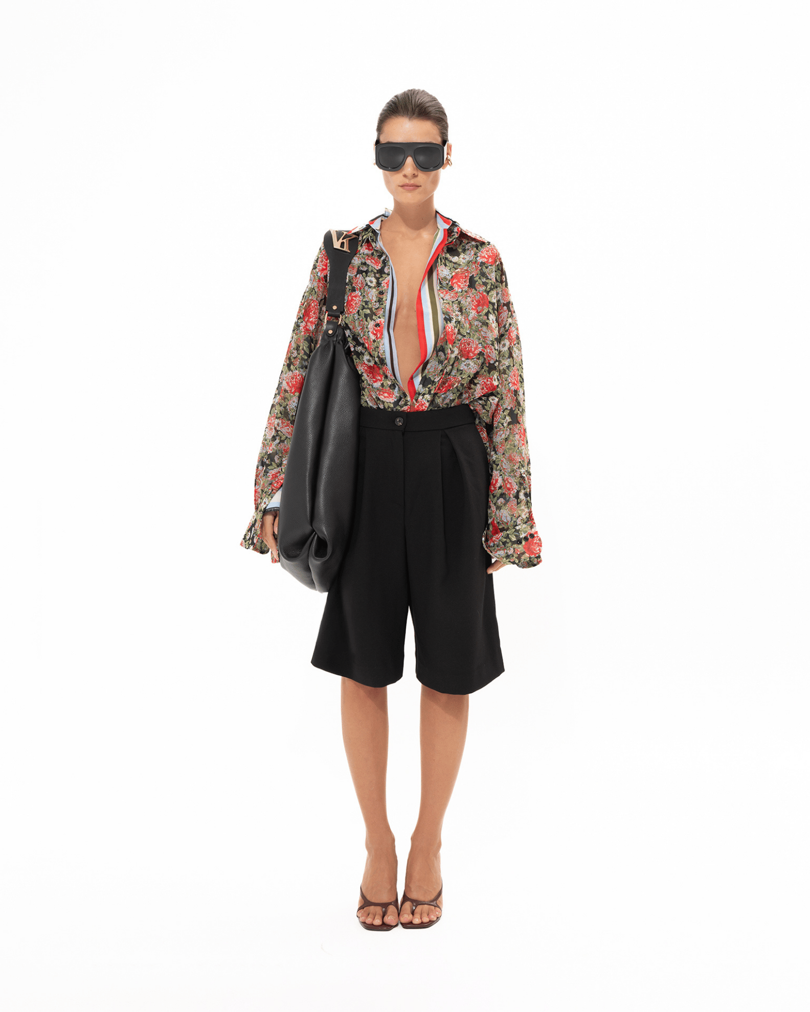 Picture of RED FLORAL OS SHIRT