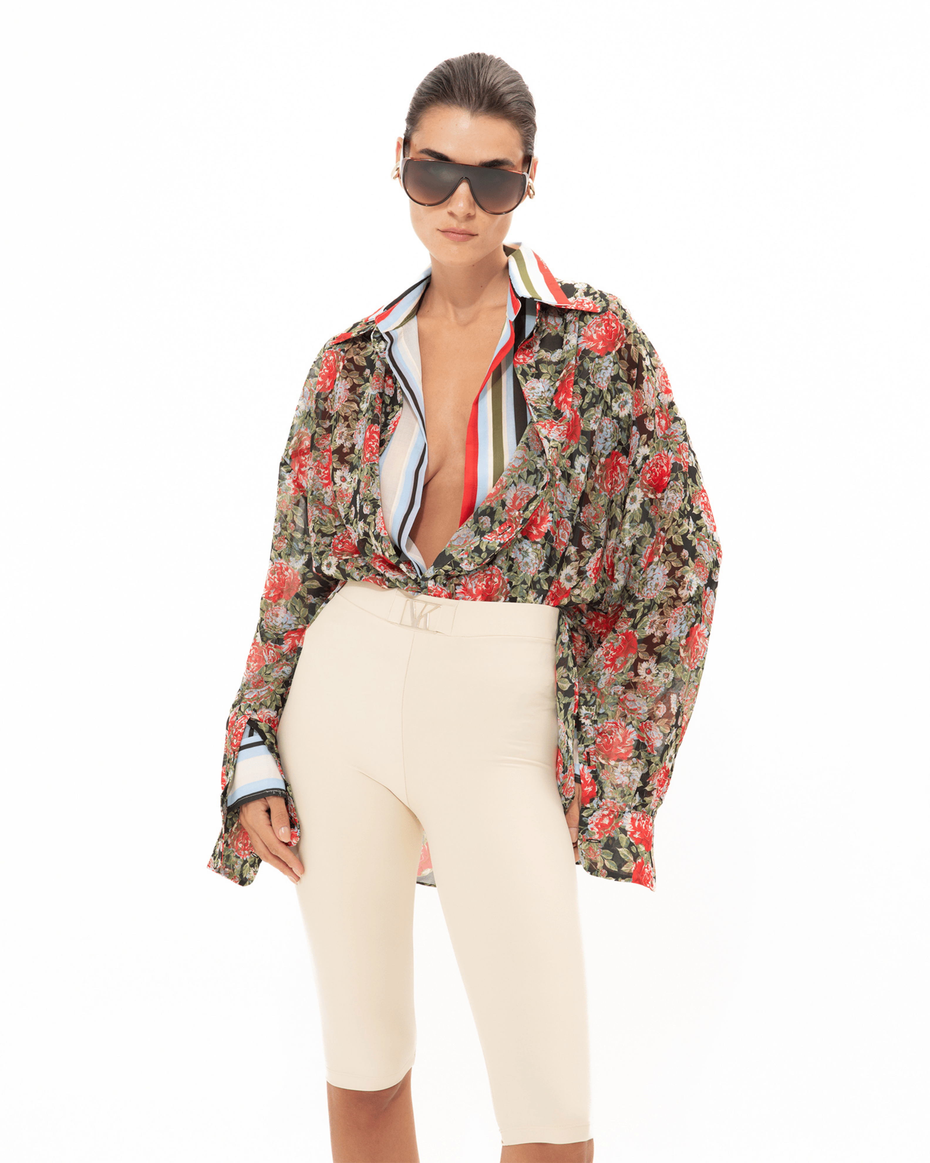 Picture of RED FLORAL OS SHIRT