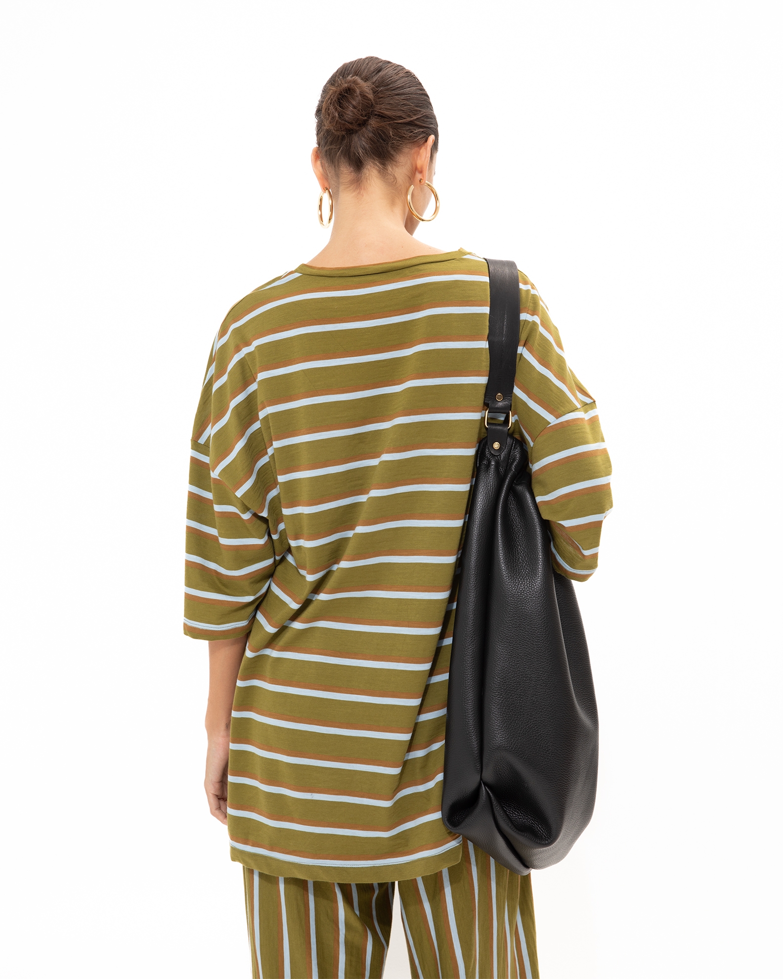 Picture of STRIPED OLIVE BLOUSE