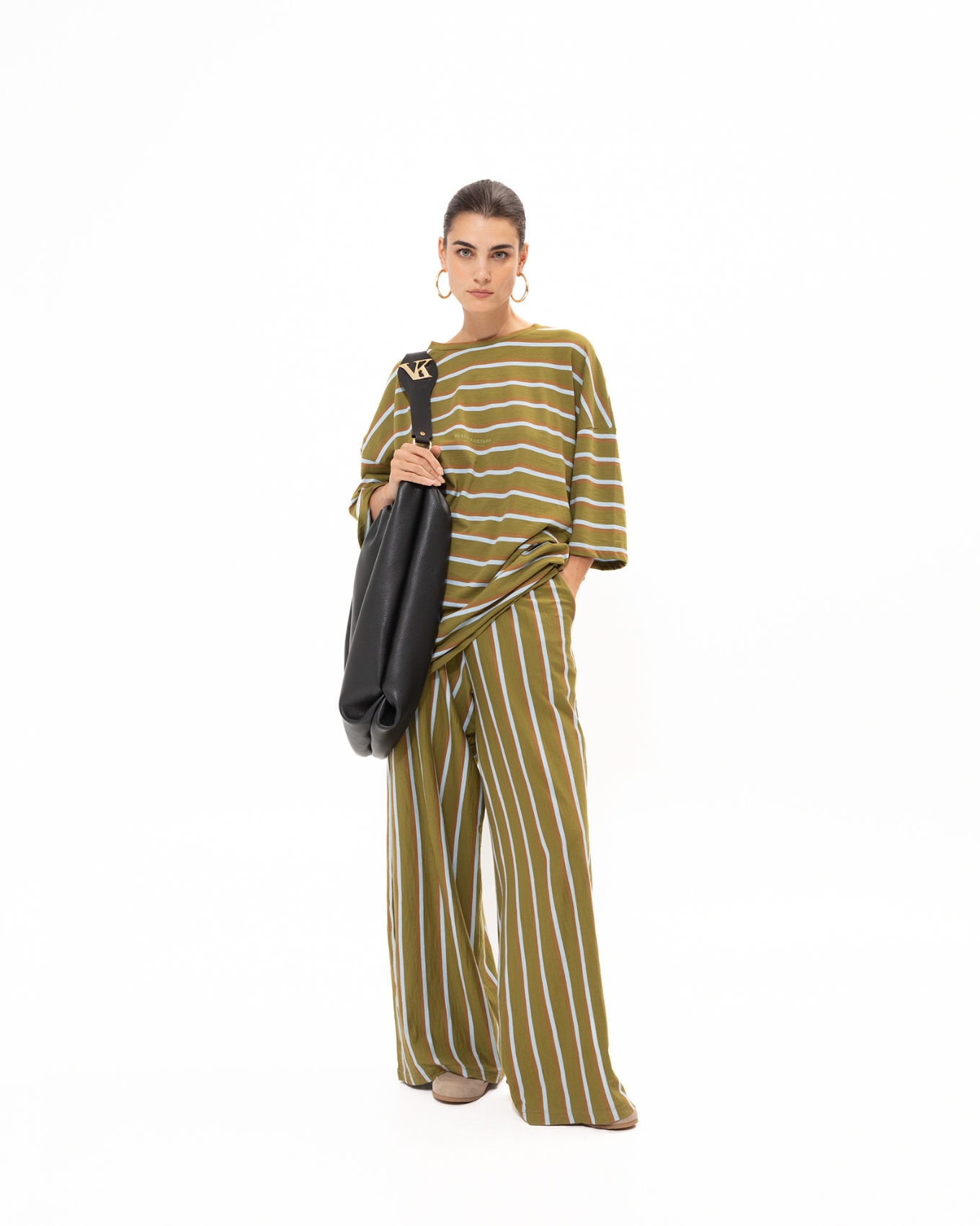Picture of STRIPED OLIVE PANTS