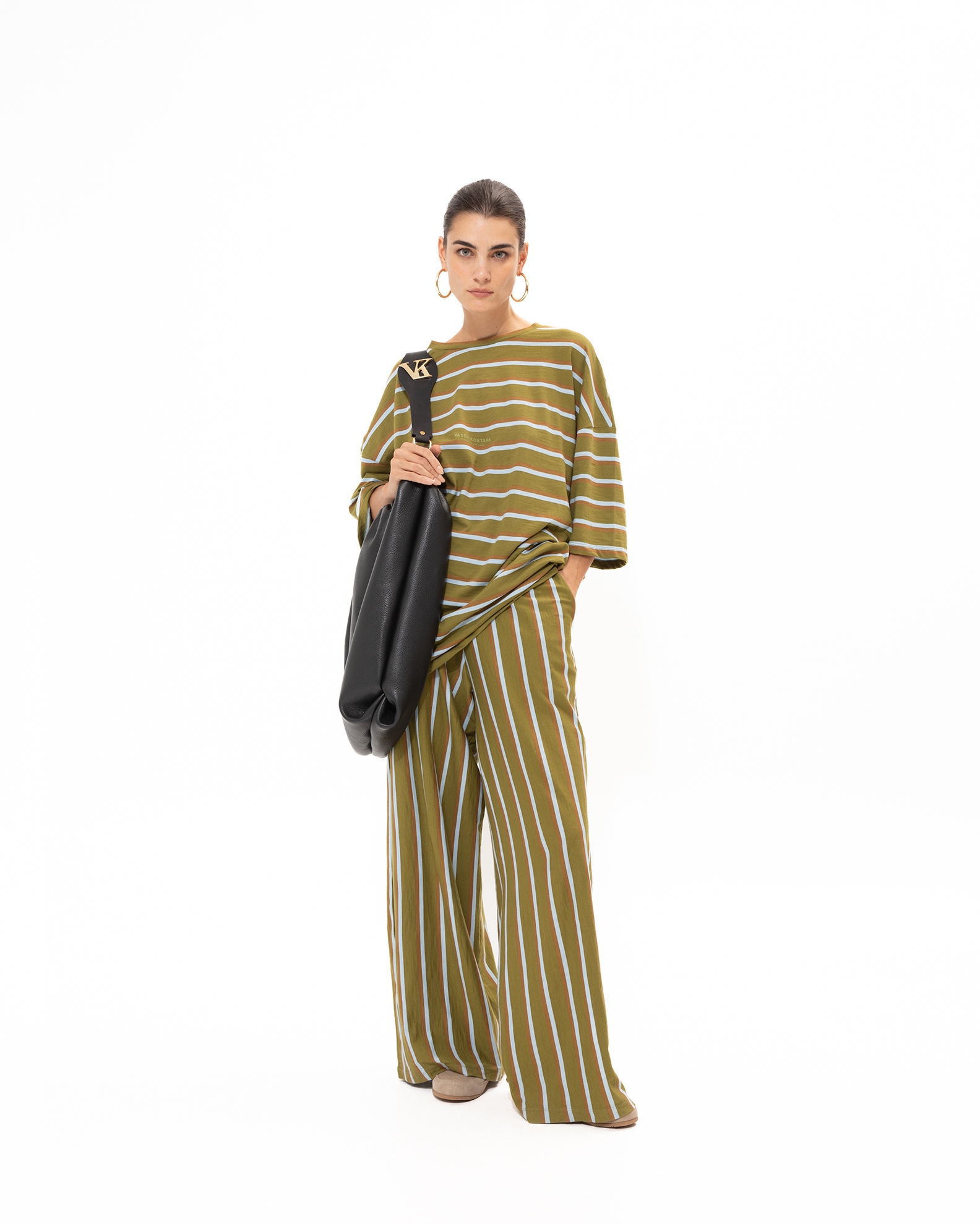 Picture of STRIPED OLIVE PANTS