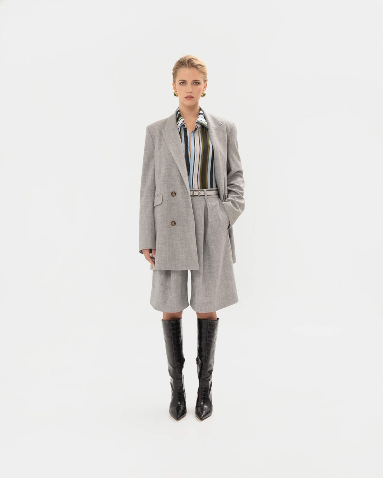 Picture of GREY JUPE CULOTTE