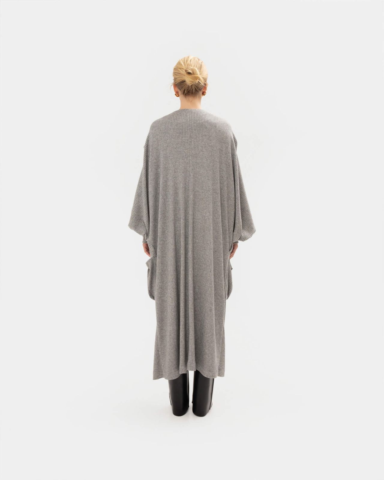 Picture of GREY KNIT LONG CARDIGAN