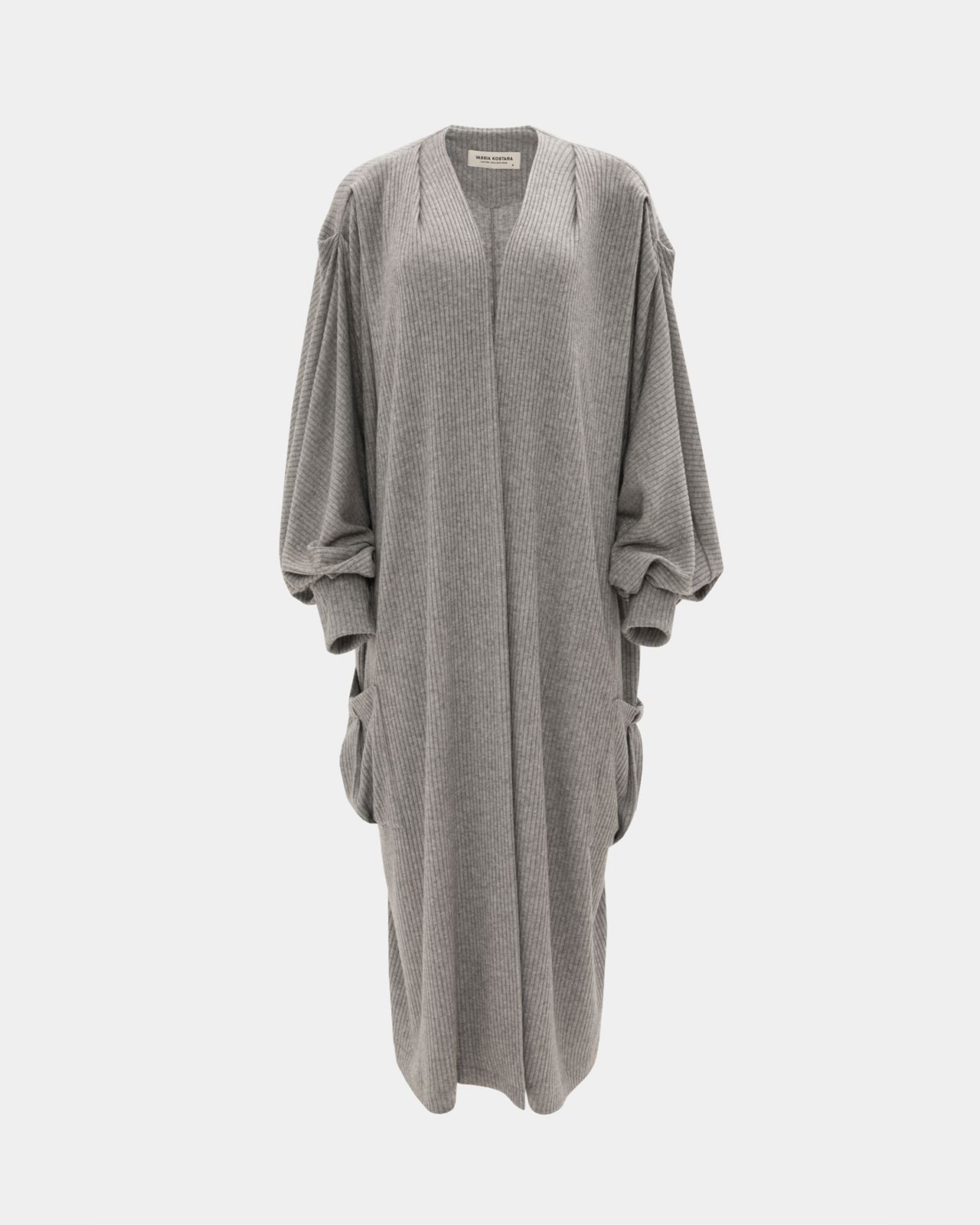 Picture of GREY KNIT LONG CARDIGAN