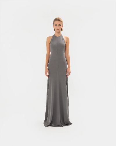 Picture of GREY KNIT MAXI DRESS