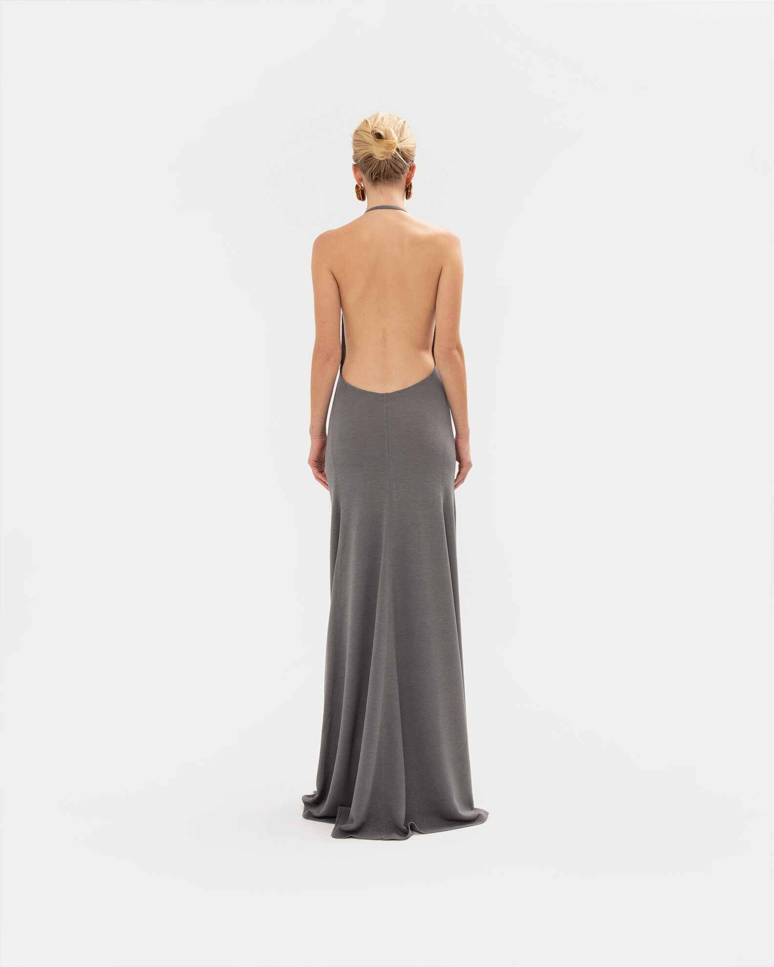 Picture of GREY KNIT MAXI DRESS