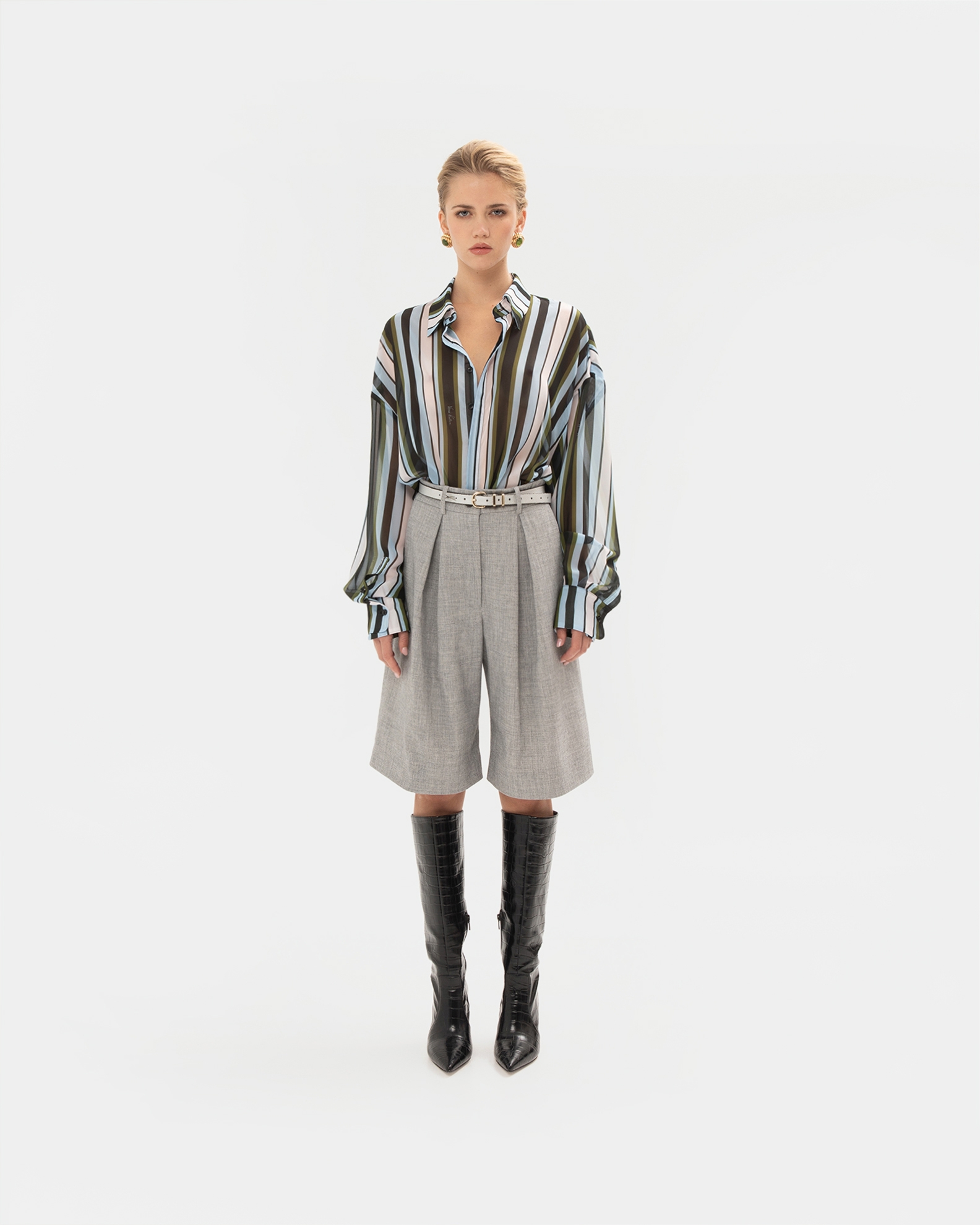 Picture of GREY JUPE CULOTTE