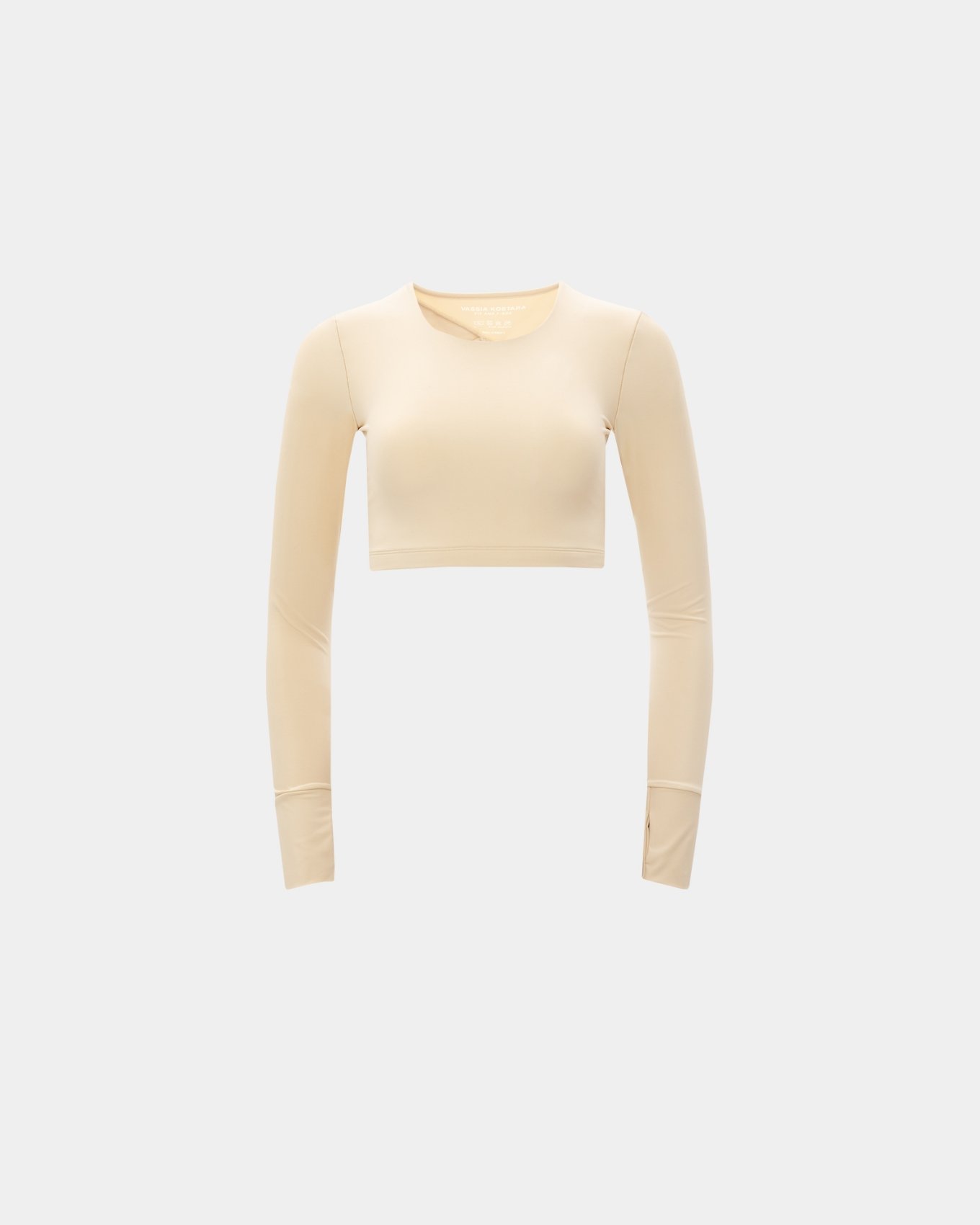 Picture of Cream Athletic Crop Top
