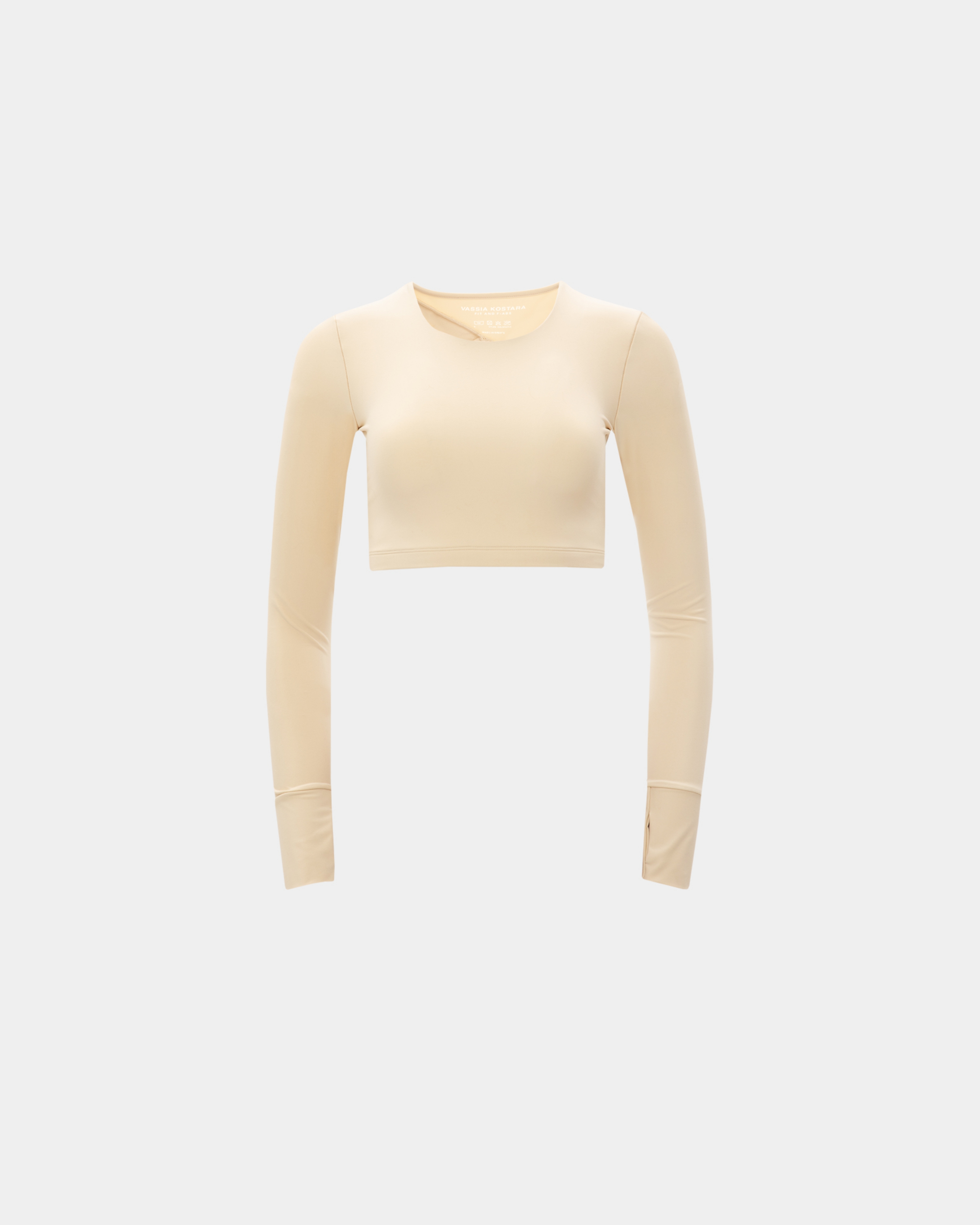 Picture of Cream Athletic Crop Top