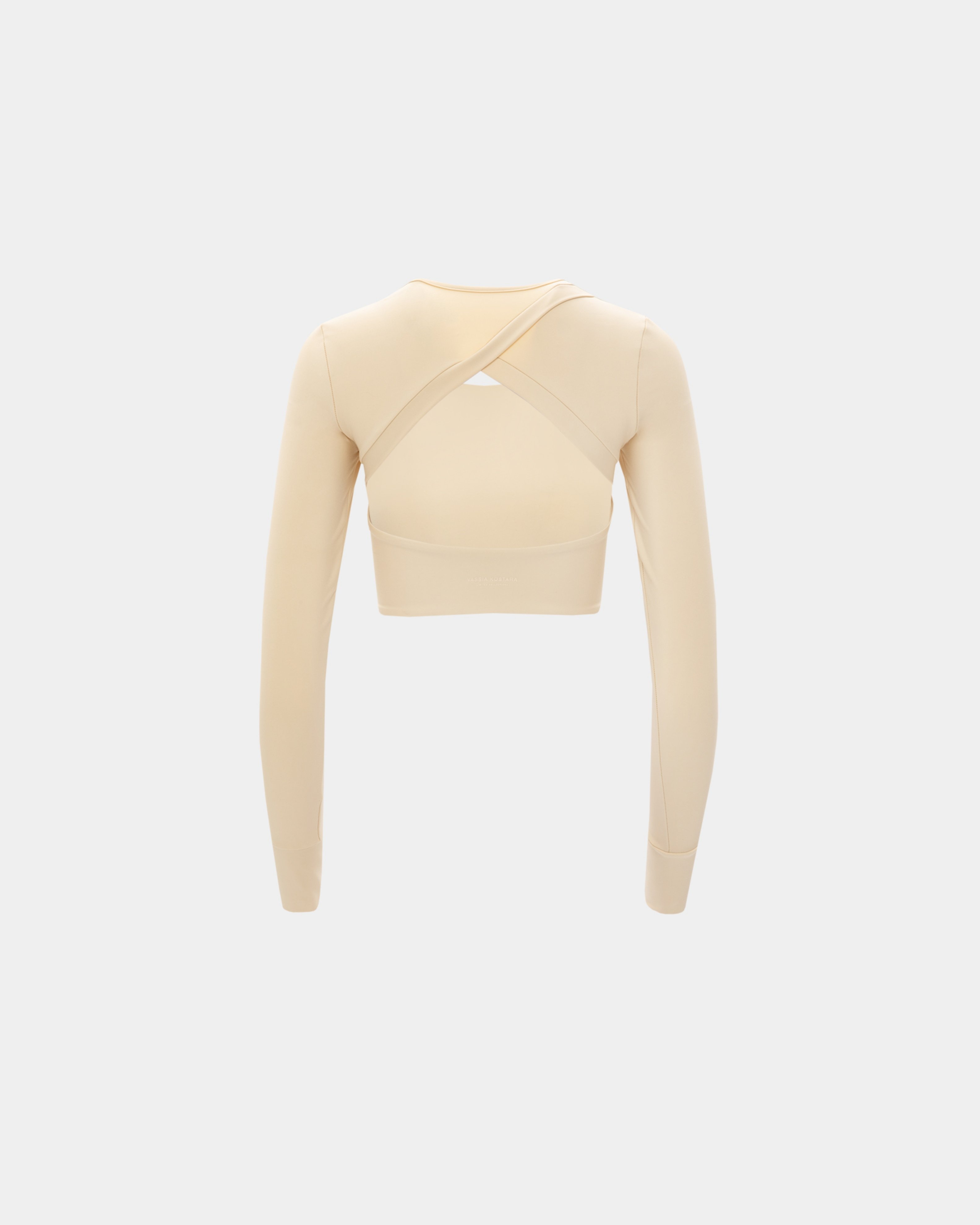 Picture of Cream Athletic Crop Top