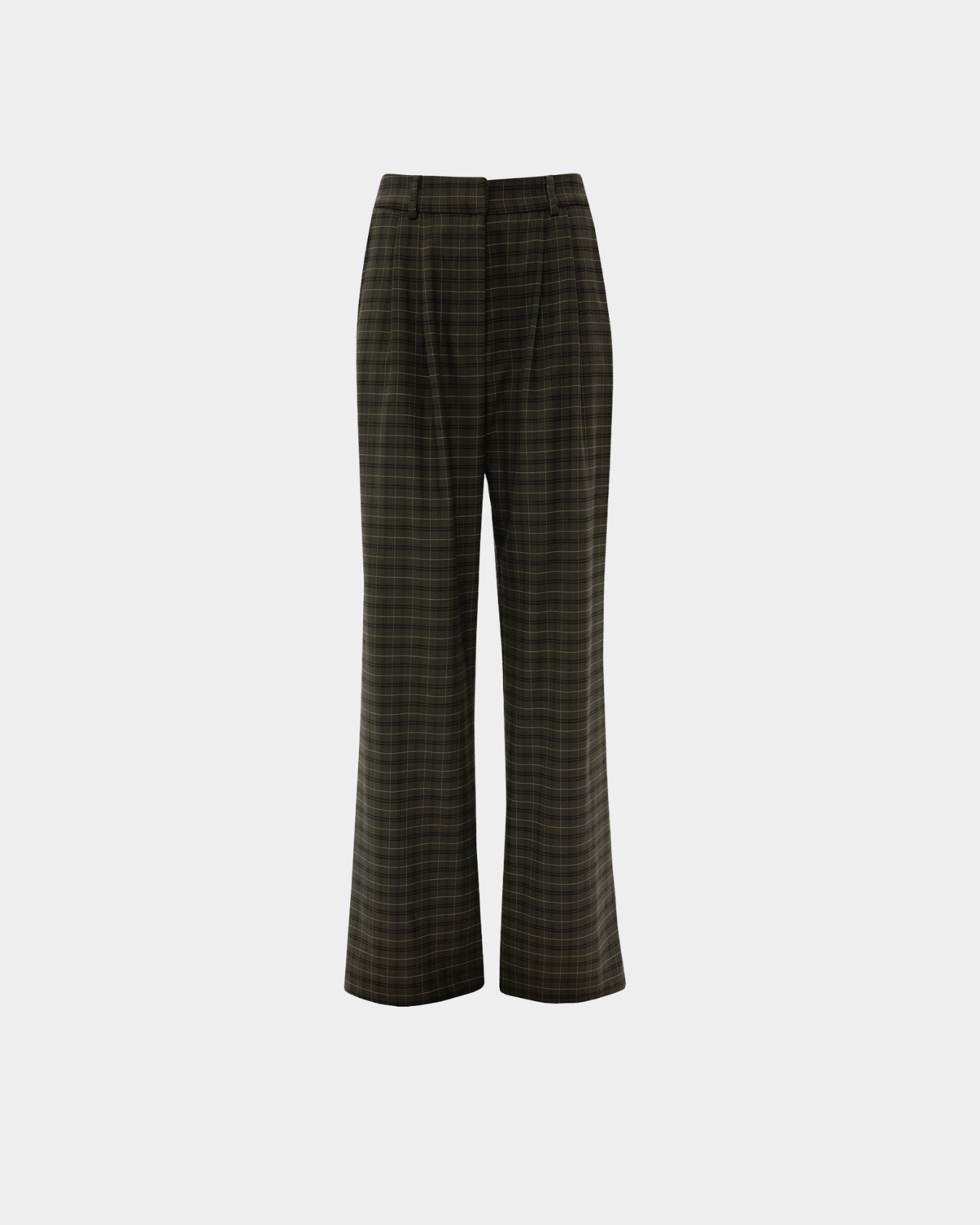 Picture of OLIVE CHEQUERED PANTS