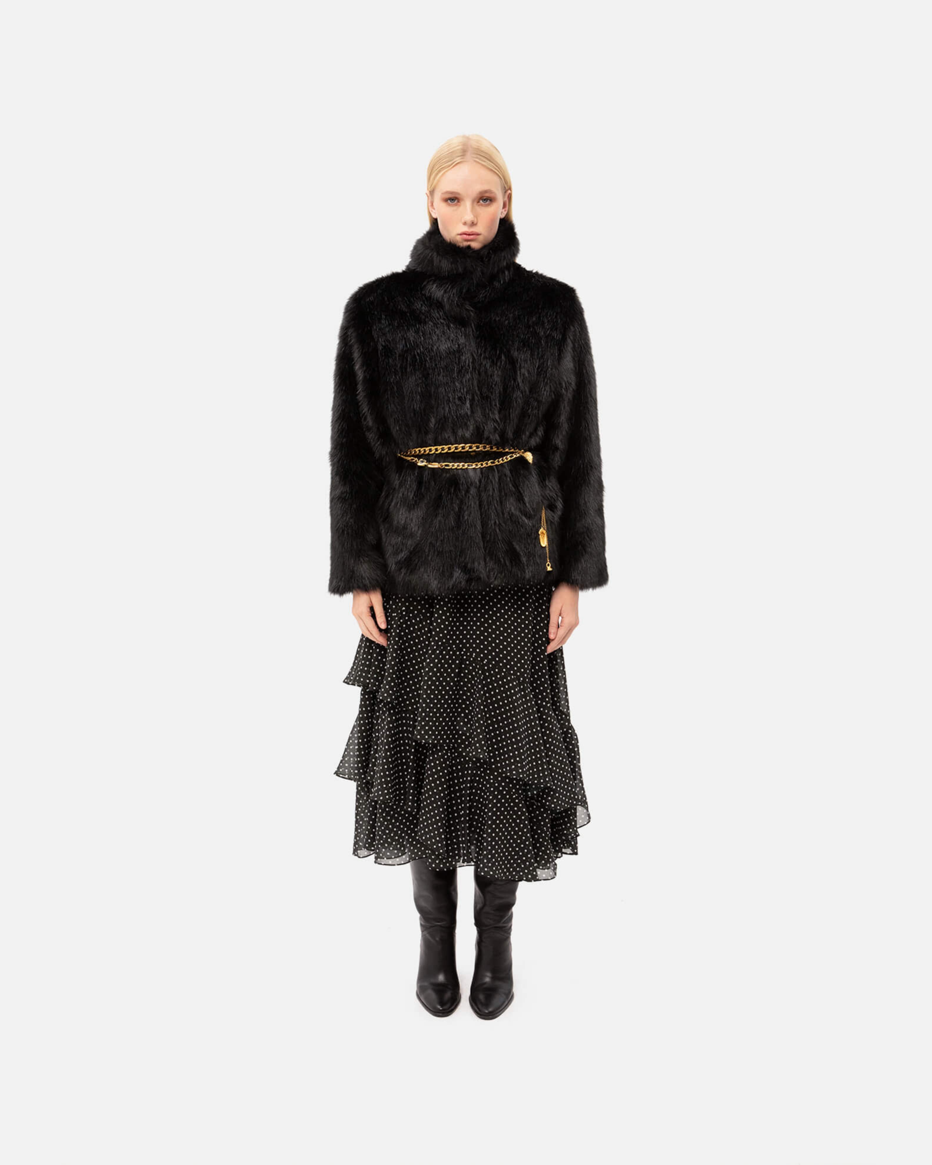 Picture of BLACK POLKA DOT DRESS