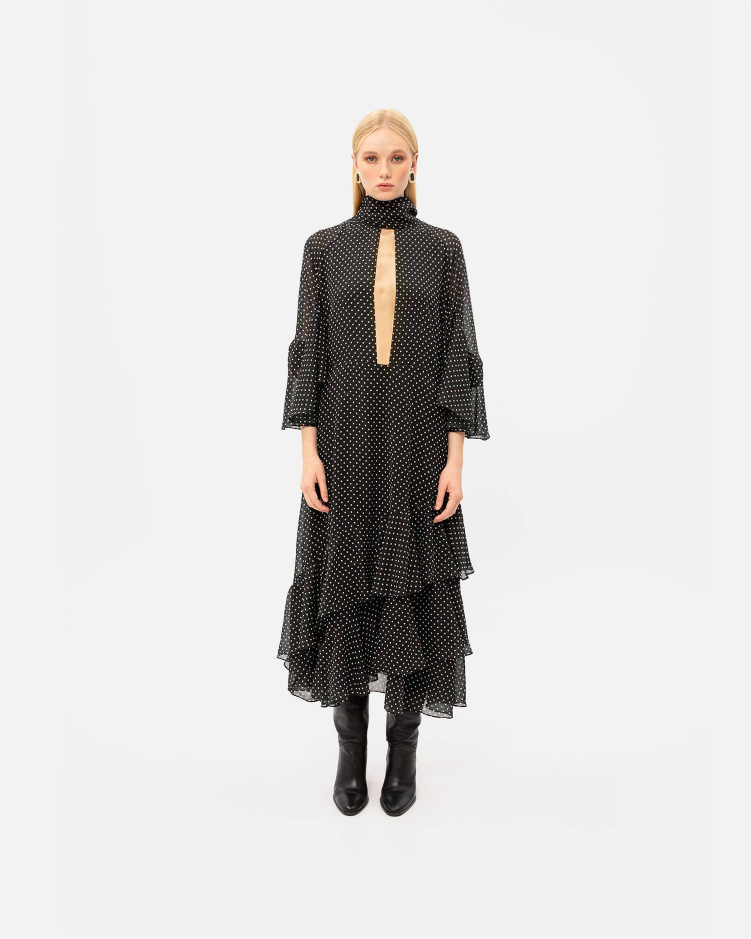 Picture of BLACK POLKA DOT DRESS