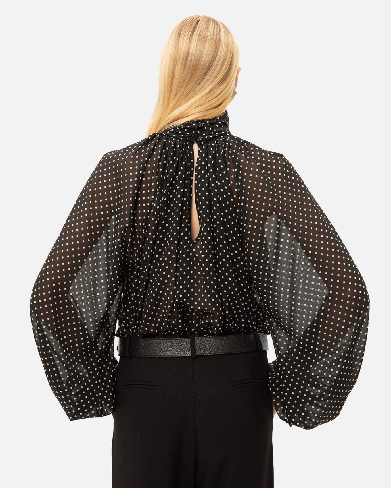 Picture of BLACK POLKA BLOUSE