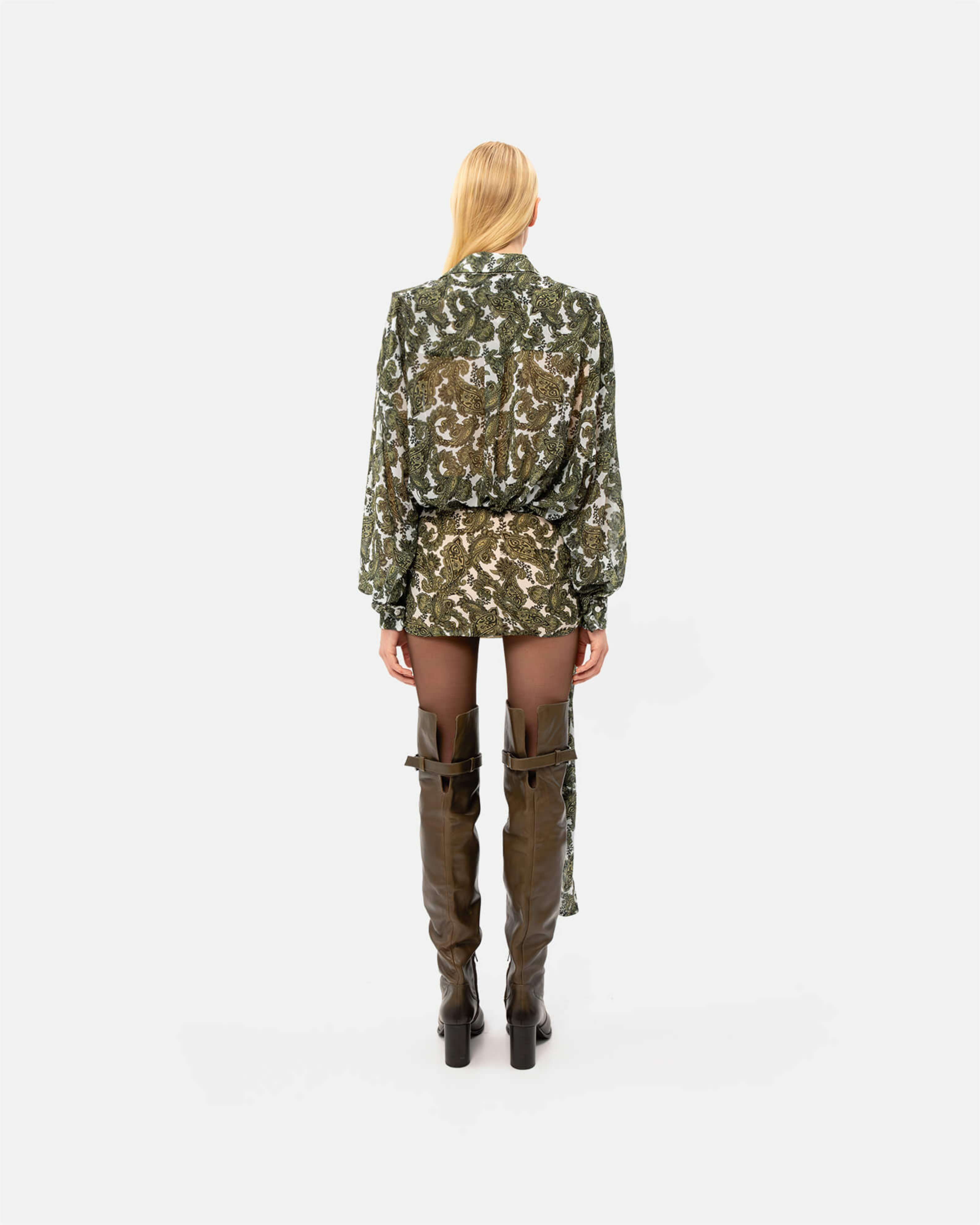 Picture of GREEN PAISLEY OS SHIRT