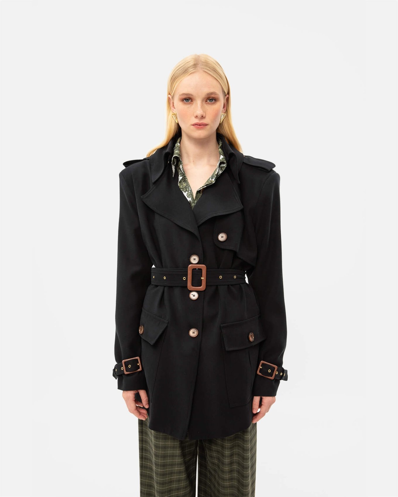 Picture of BLACK TRENCH JACKET