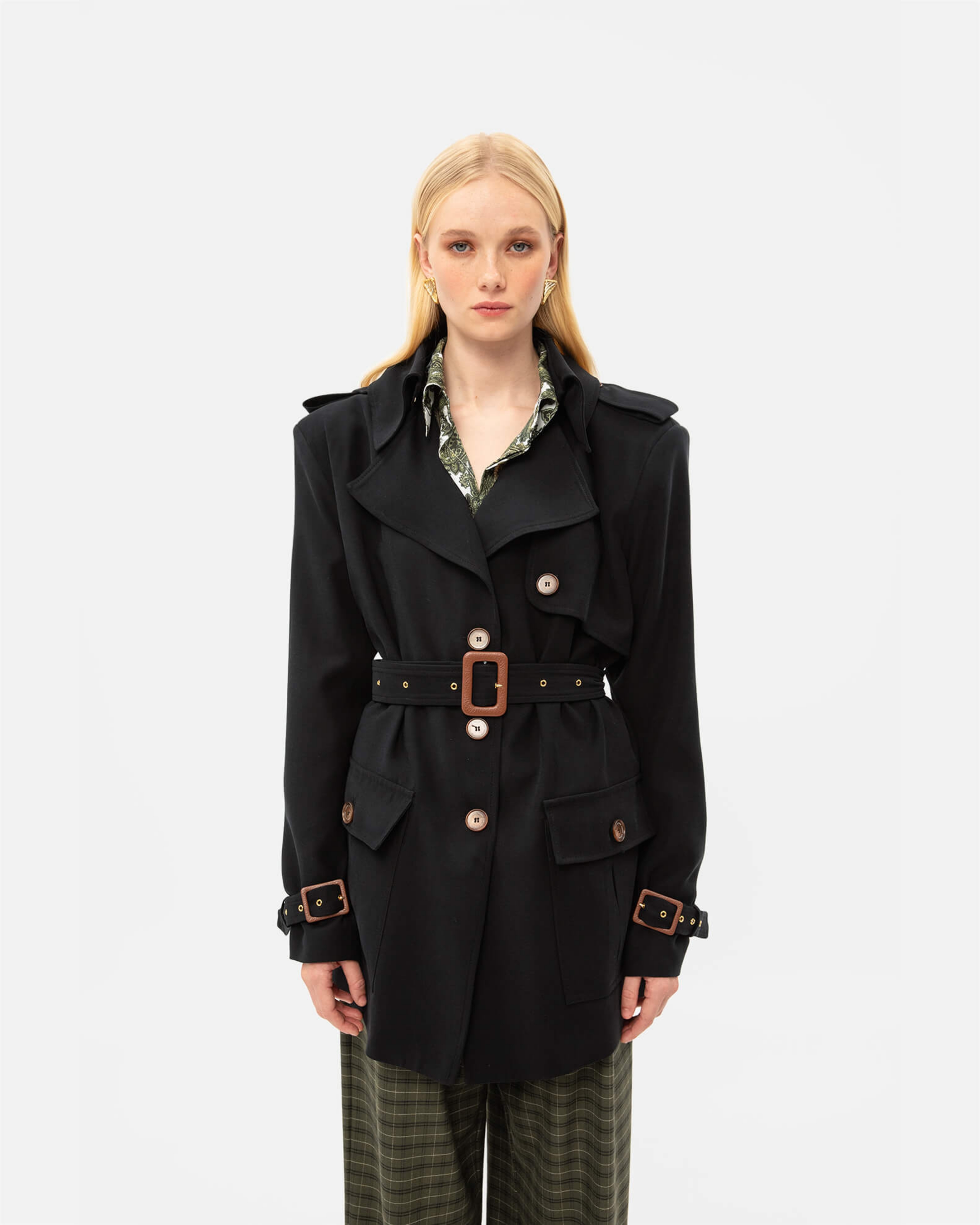 Picture of BLACK TRENCH JACKET