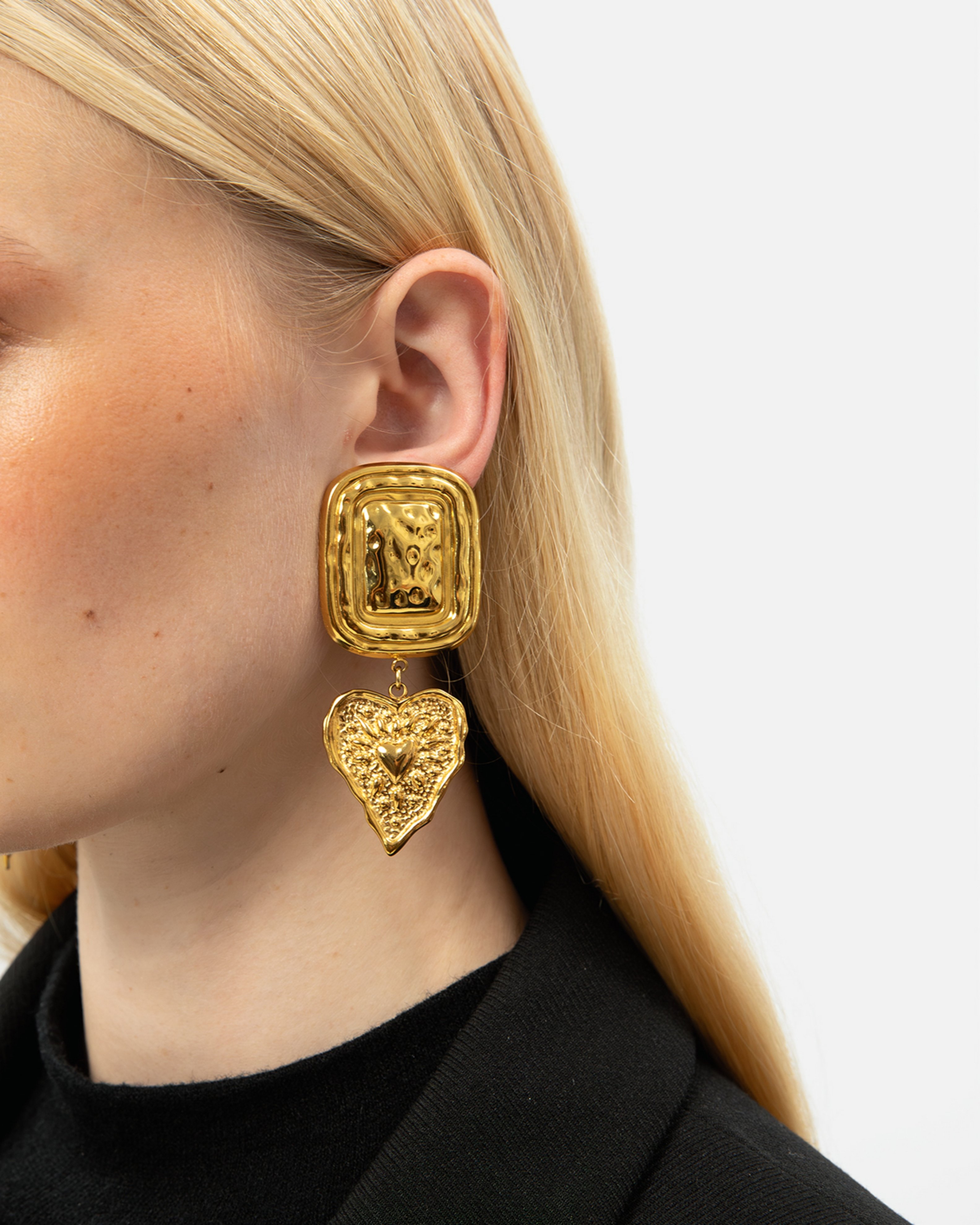Picture of GOLD LUCKY CHARM EARRINGS