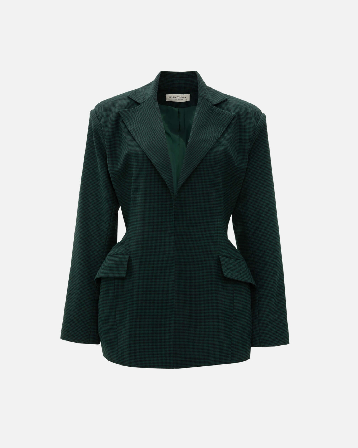 Picture of PINE GREEN CHEQUERED BLAZER