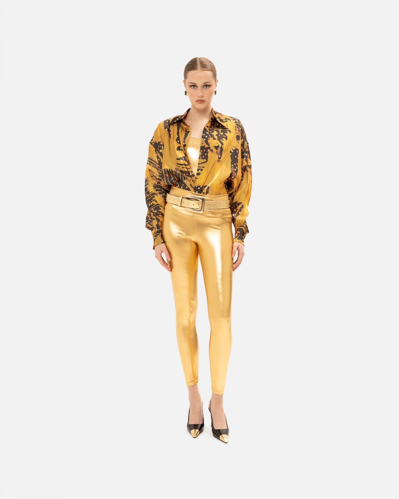 Picture of GOLDEN LEATHER BELT