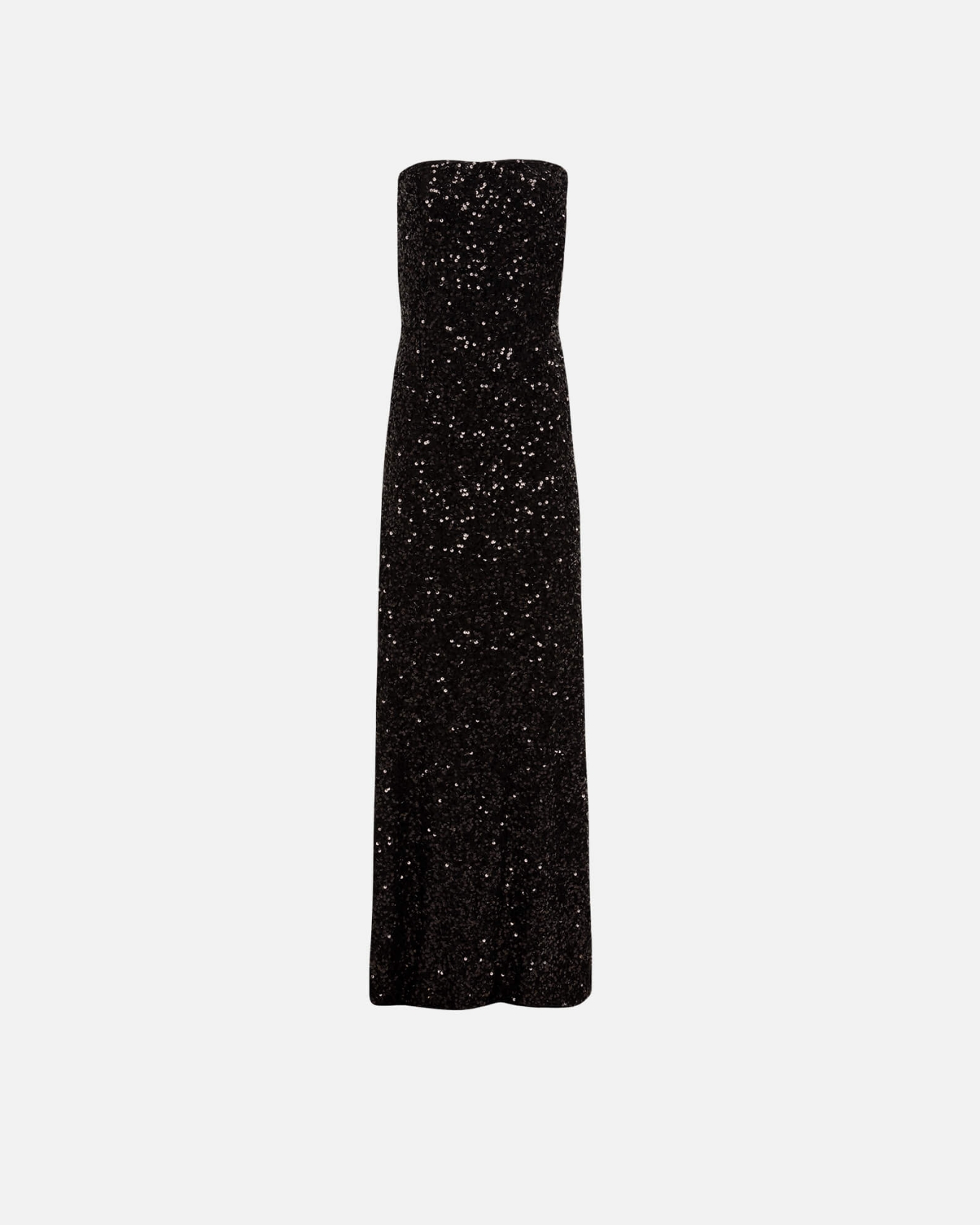 Picture of BLACK STRAPLESS SEQUINED GOWN