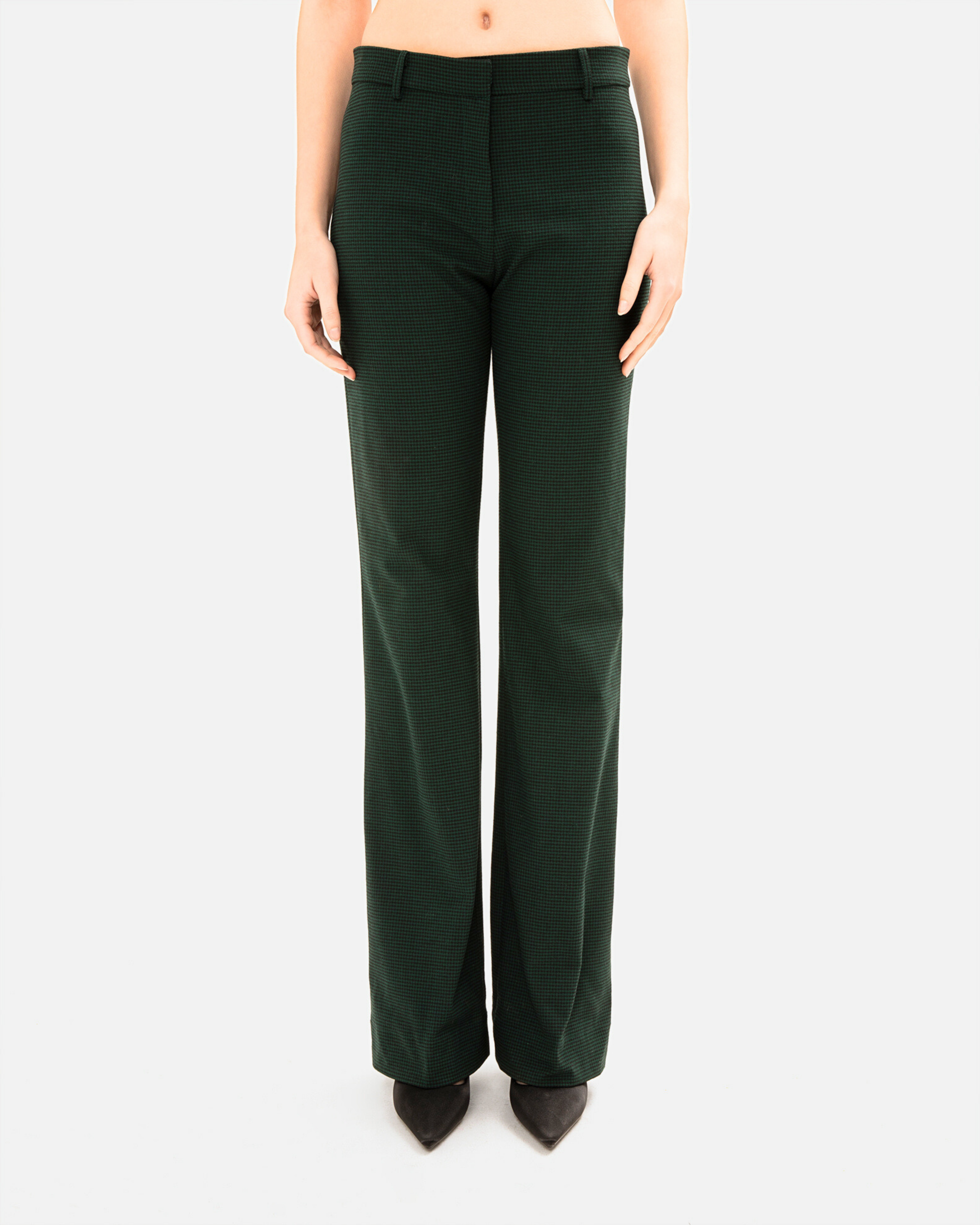 Picture of PINE GREEN CHEQUERED PANTS