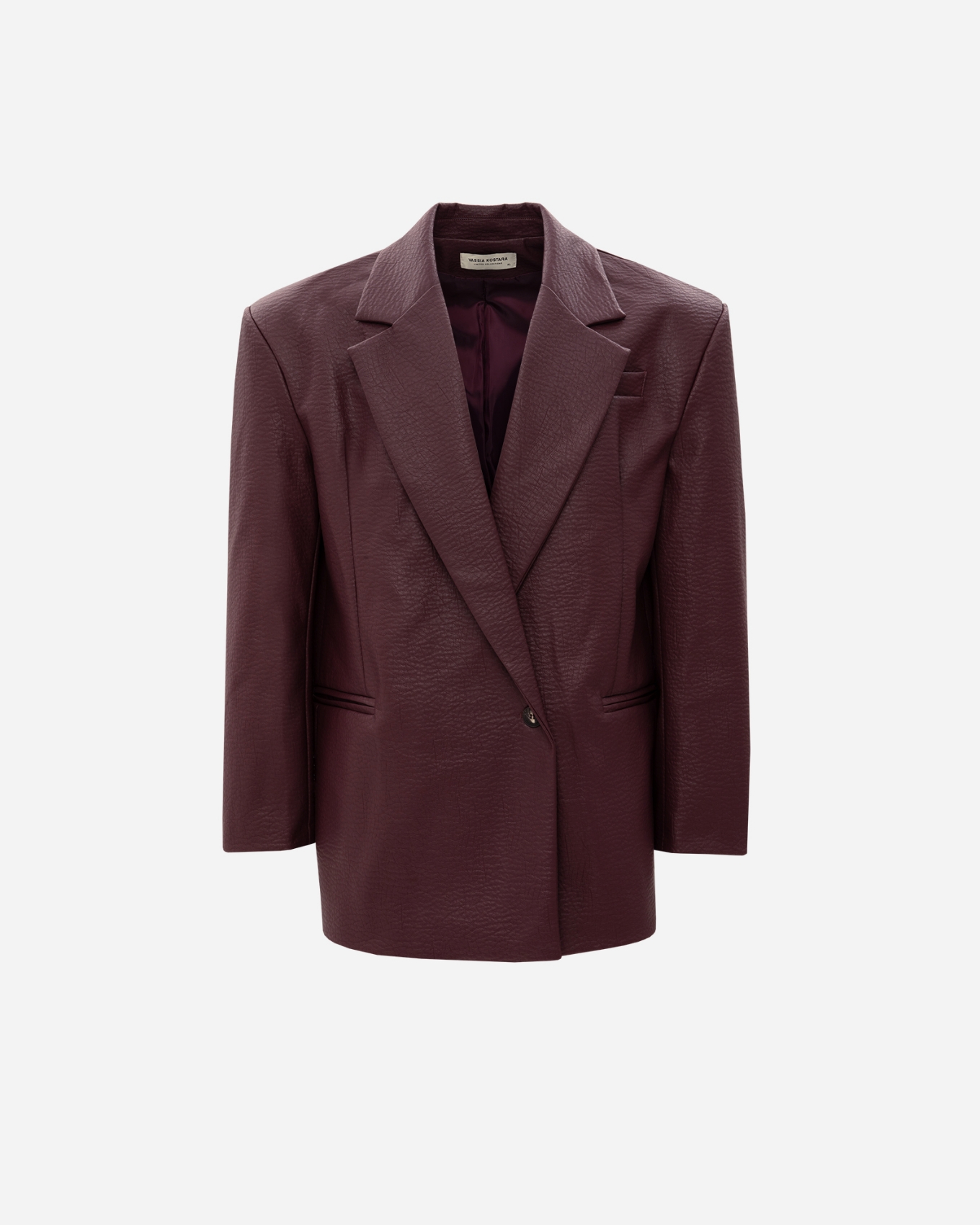 Picture of MEN'S AMETHYST FAUX LEATHER BLAZER