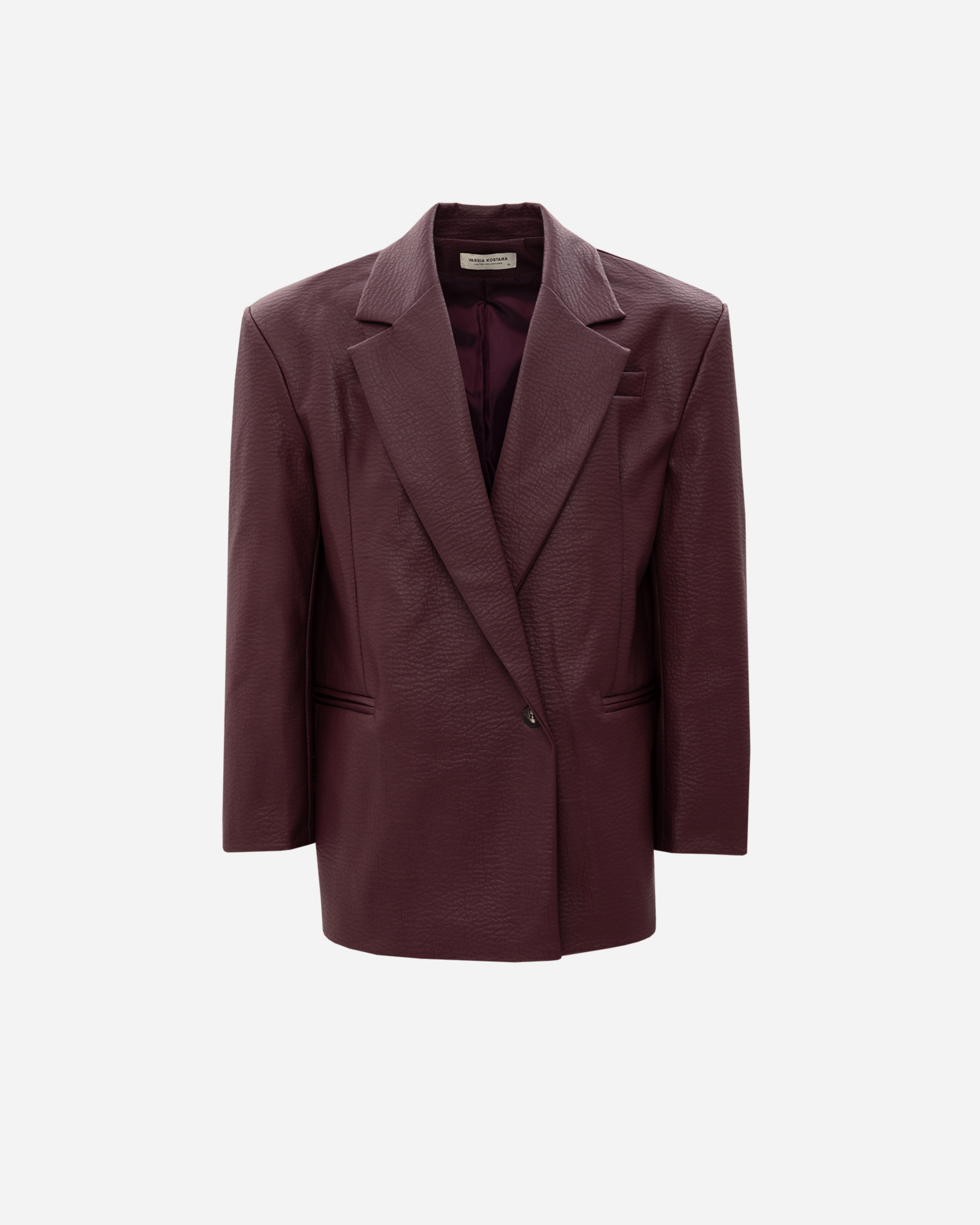 Picture of MEN'S AMETHYST FAUX LEATHER BLAZER