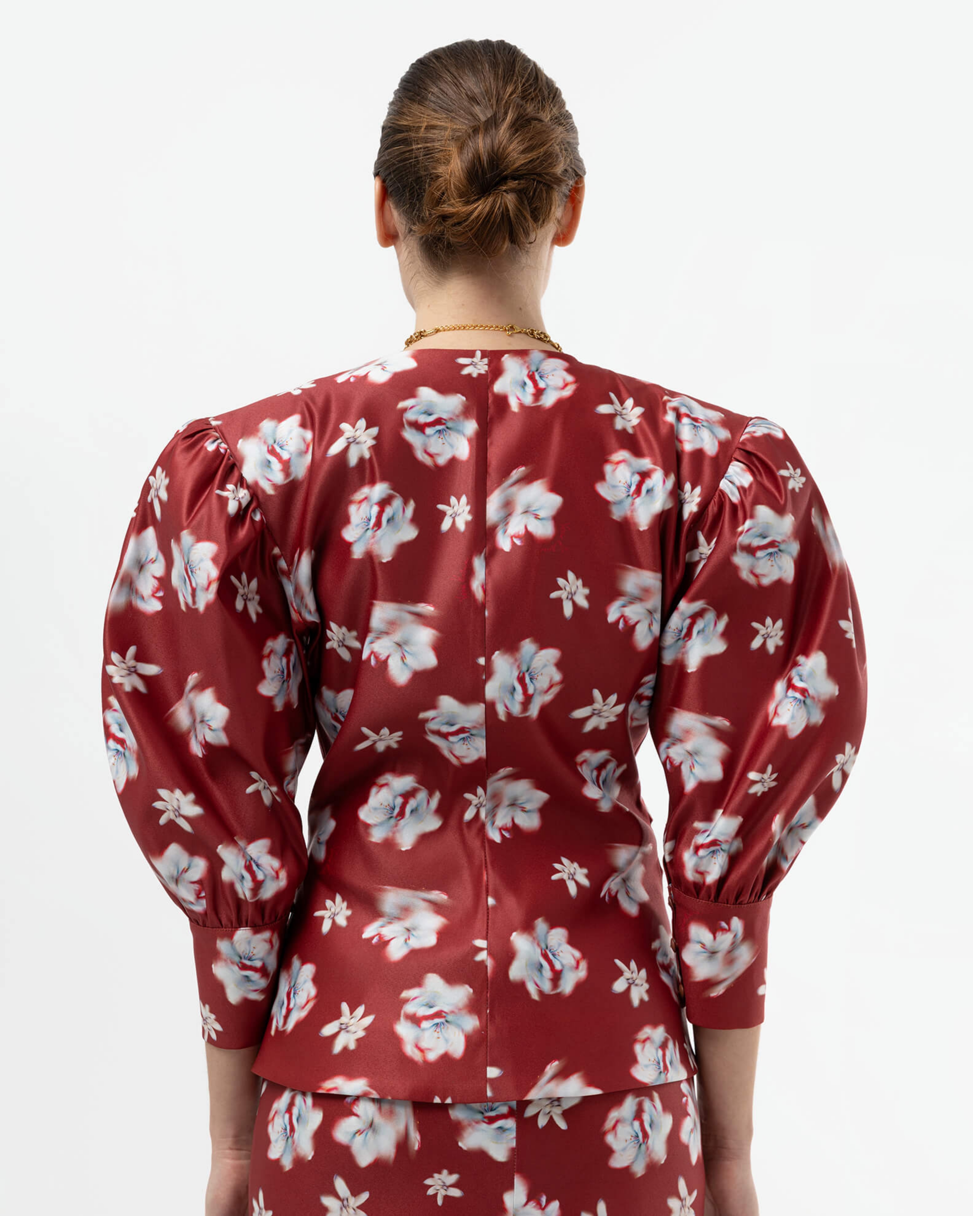 Picture of ABSTRACT FLOWER SLIM-FIT BLAZER