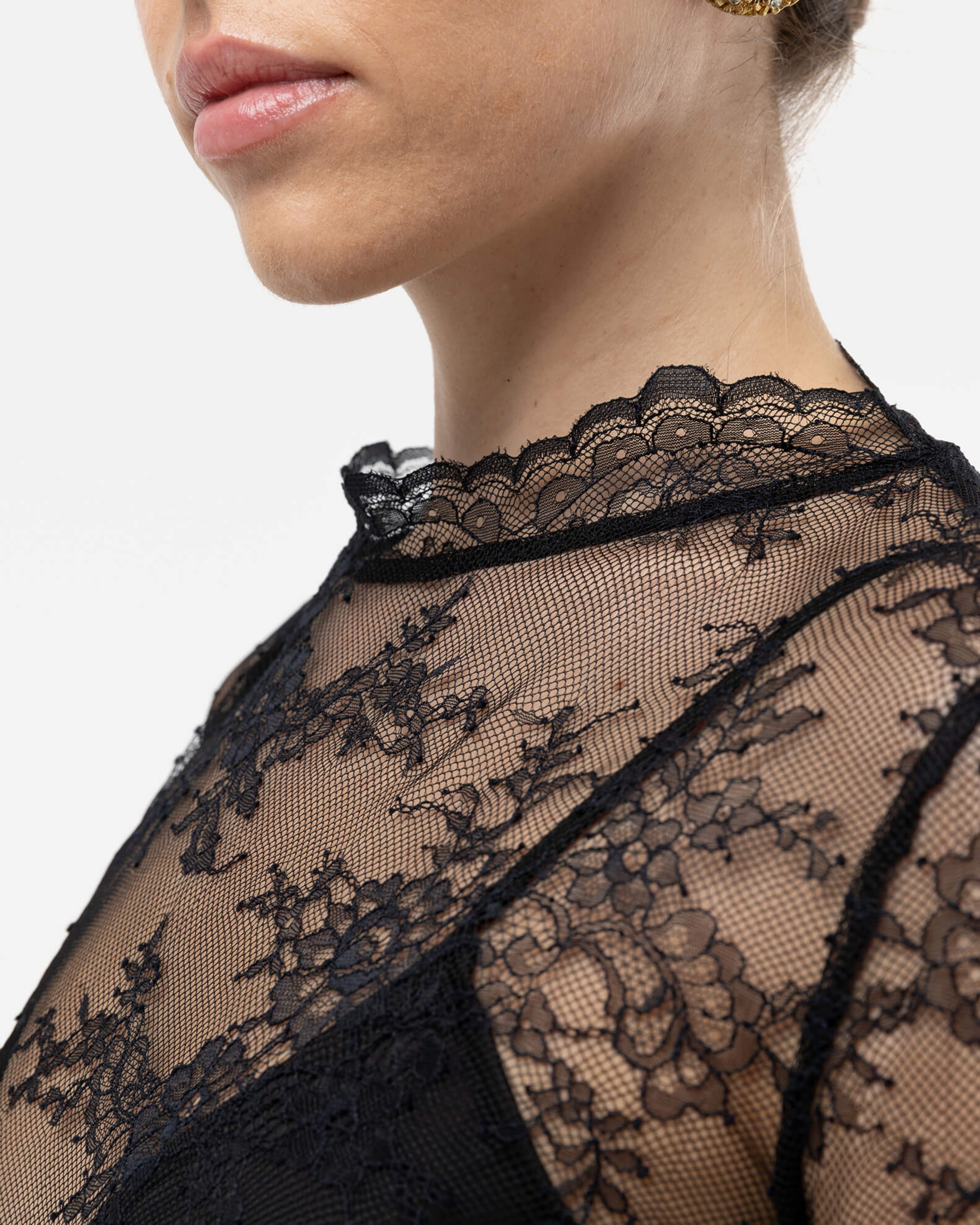 Picture of BLACK LACE MINI DRESS