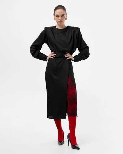 Picture of BLACK MIDI DRESS