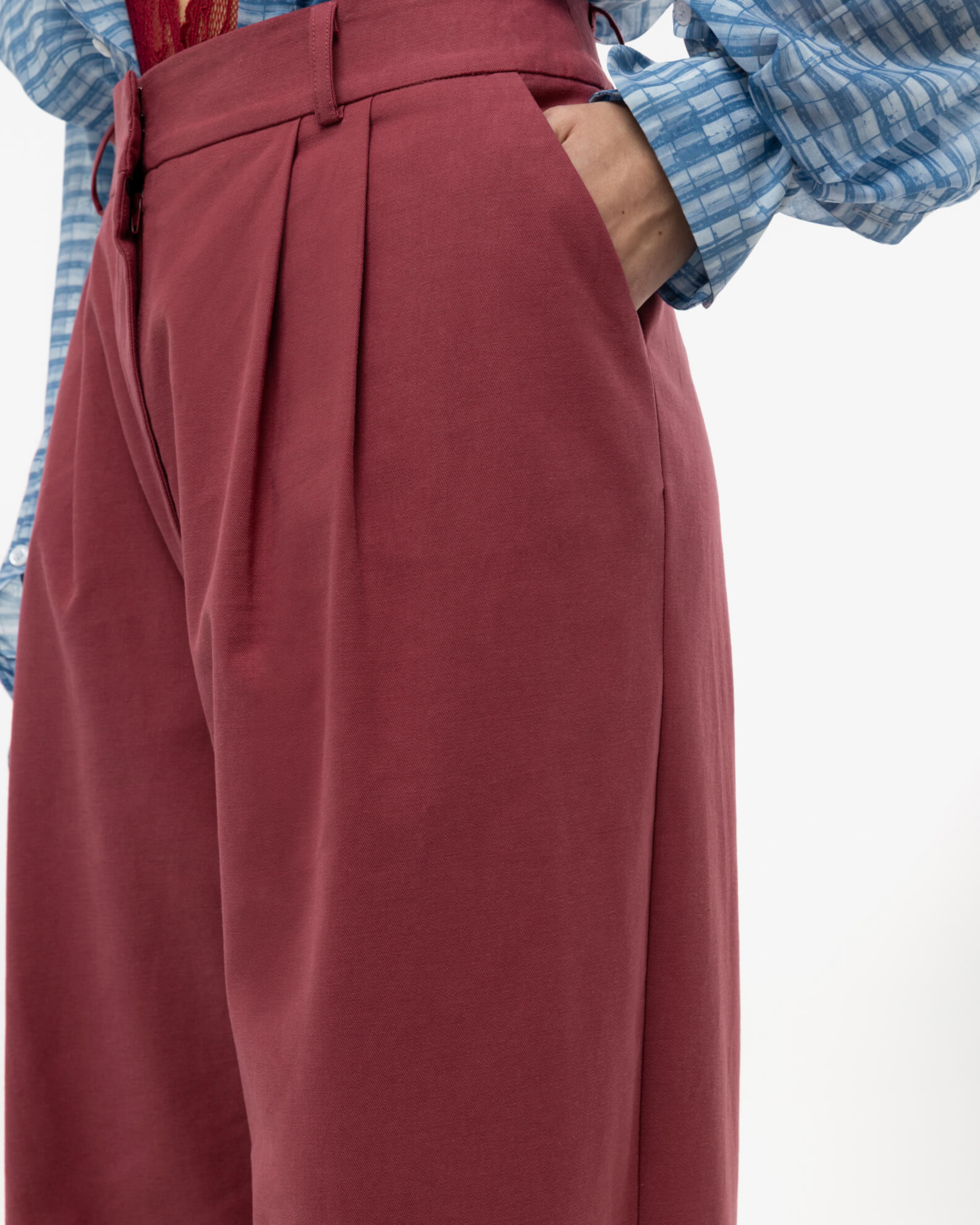 Picture of DEEP WINE SUIT PANTS