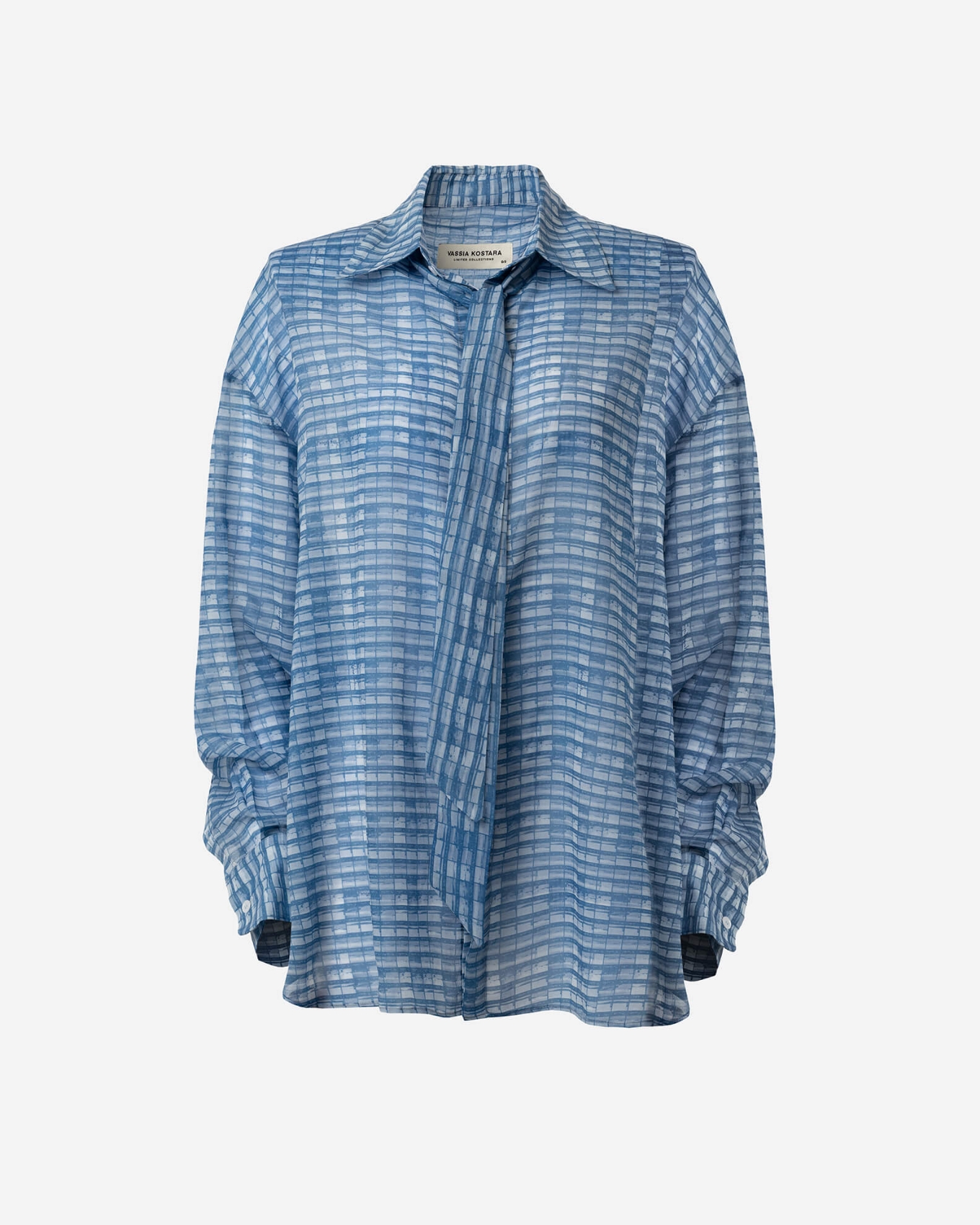 Picture of BLUE OS SHIRT WITH PHOTO-NEGATIVE PRINT