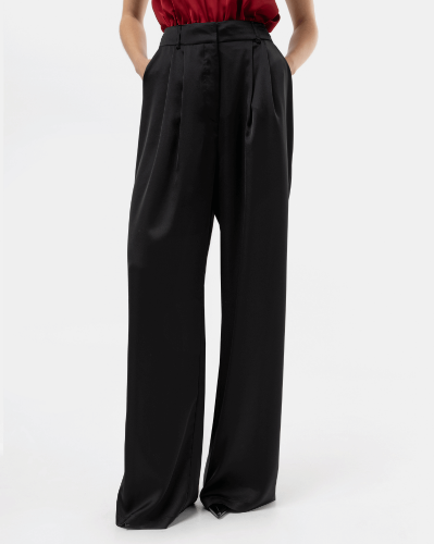 Picture of BLACK SATIN PANTS