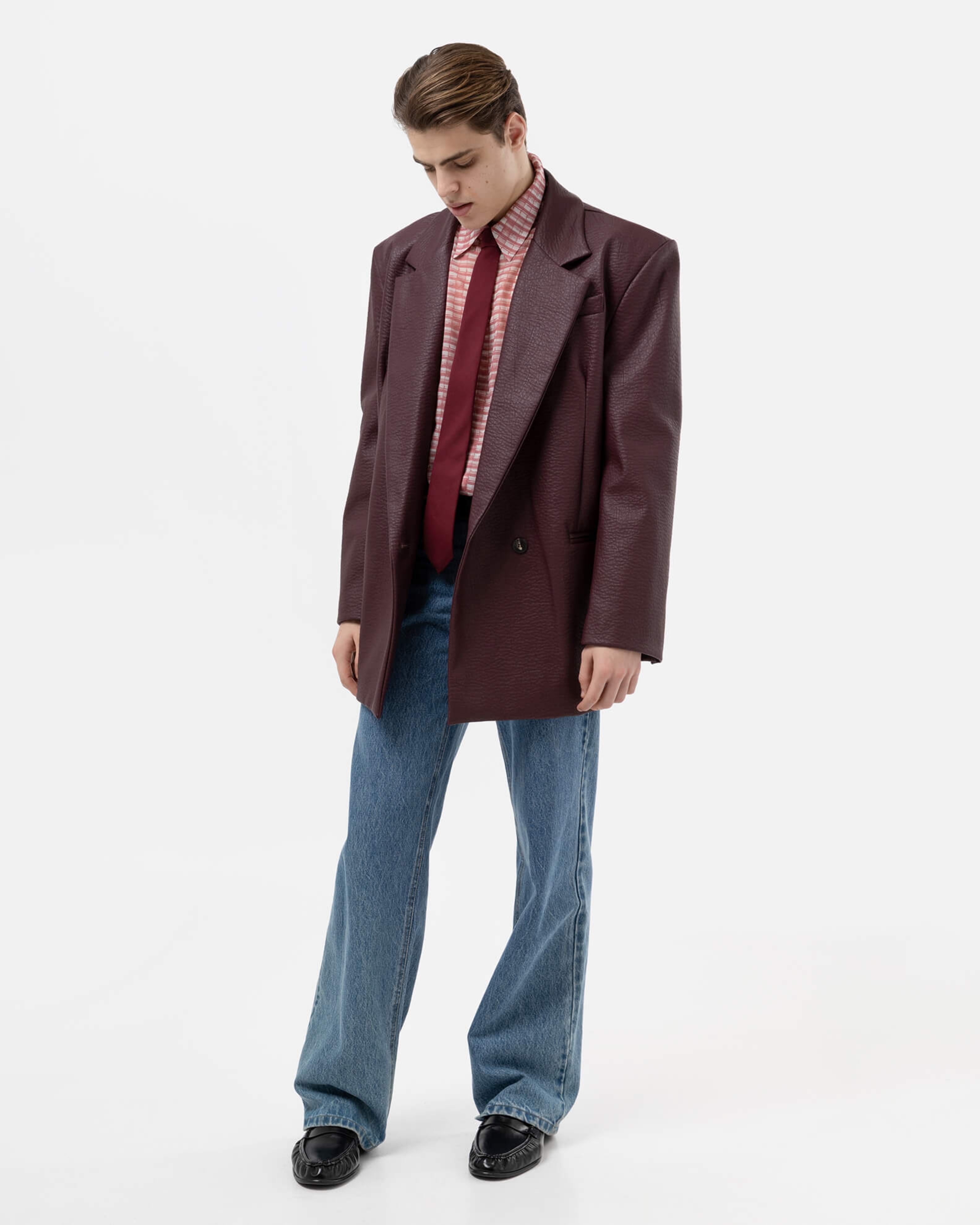 Picture of MEN'S PINK OS SHIRT WITH PHOTO-NEGATIVE PRINT