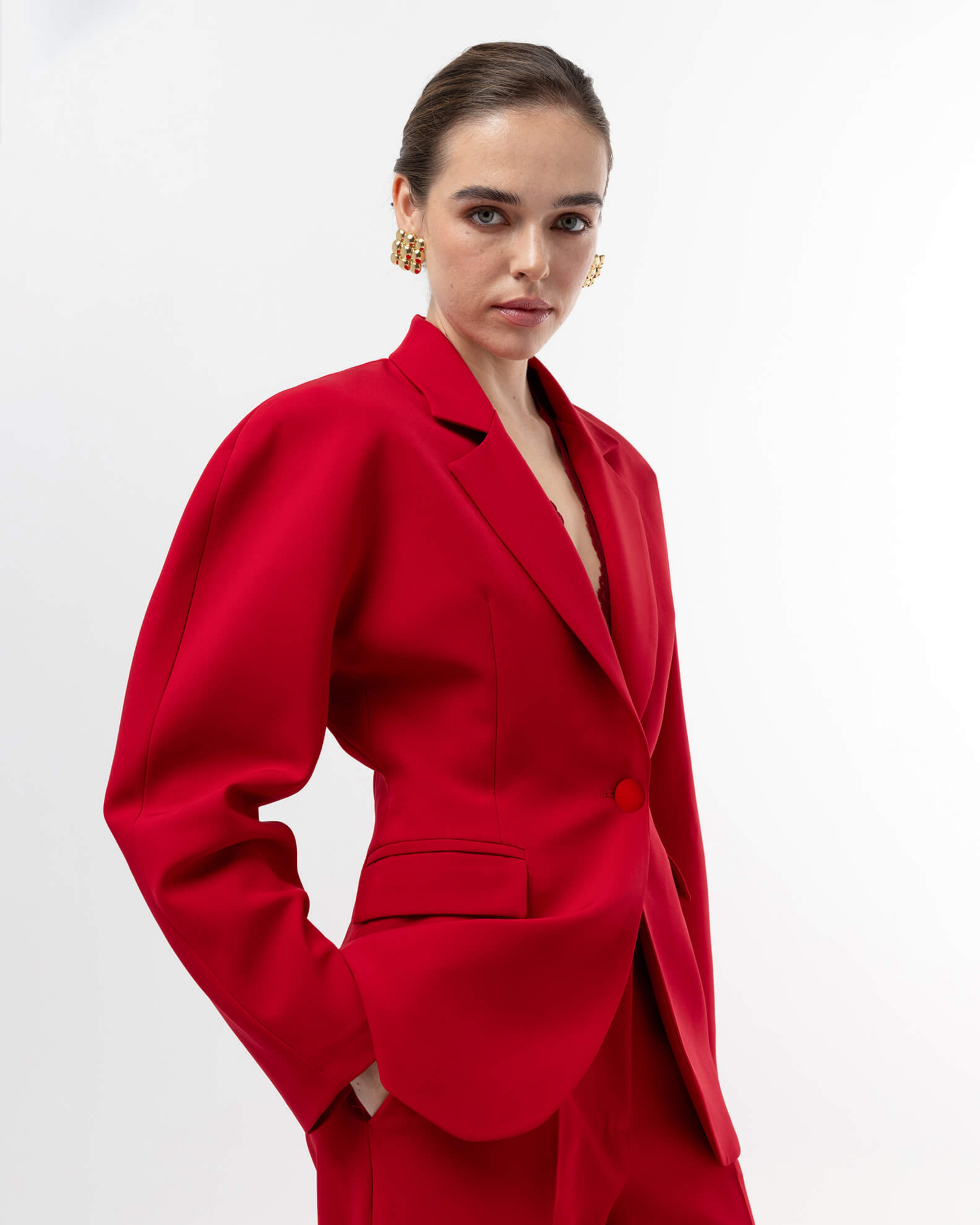 Picture of RED SLIM-FIT BLAZER