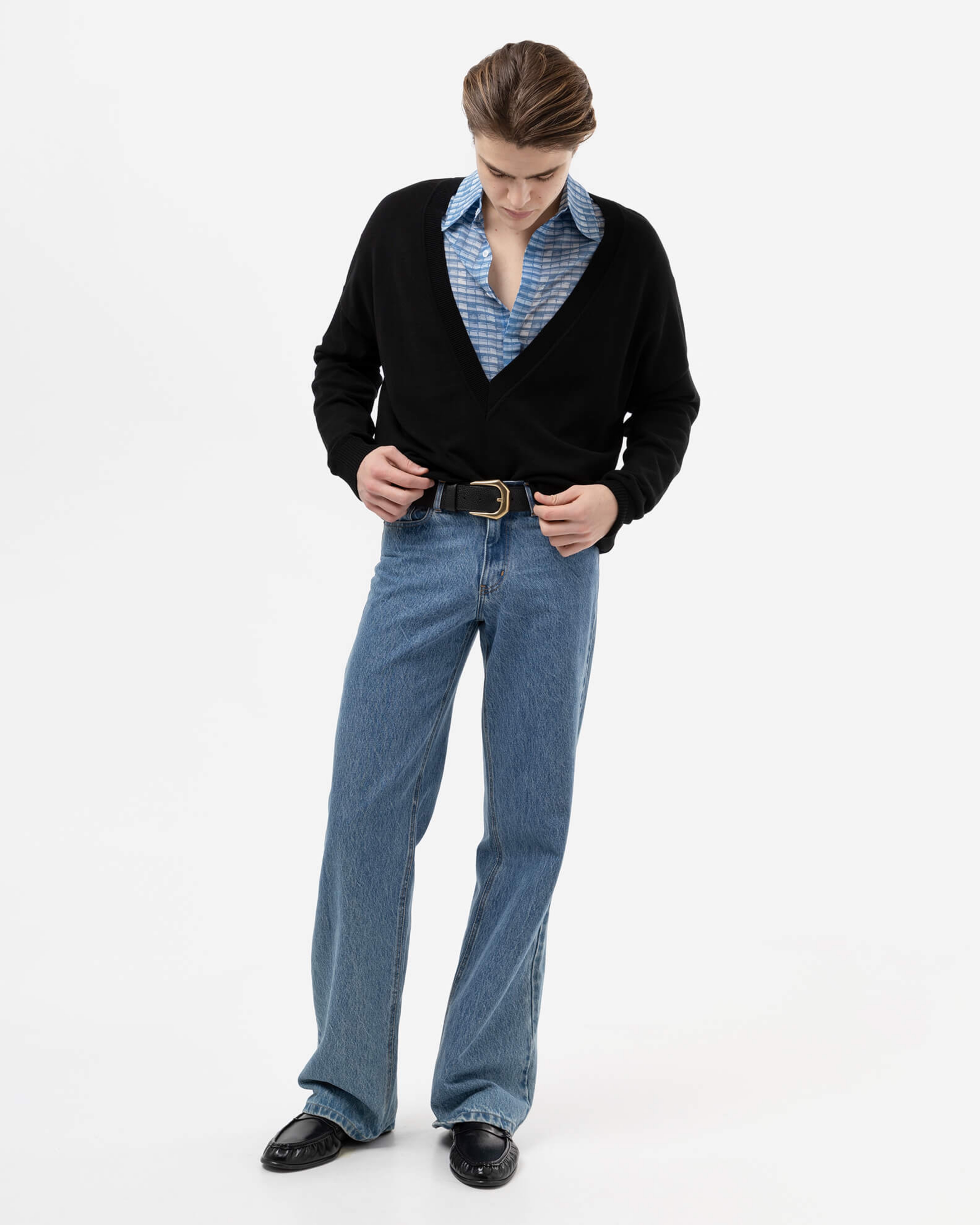 Picture of MEN'S MID-RISE BLUE JEANS