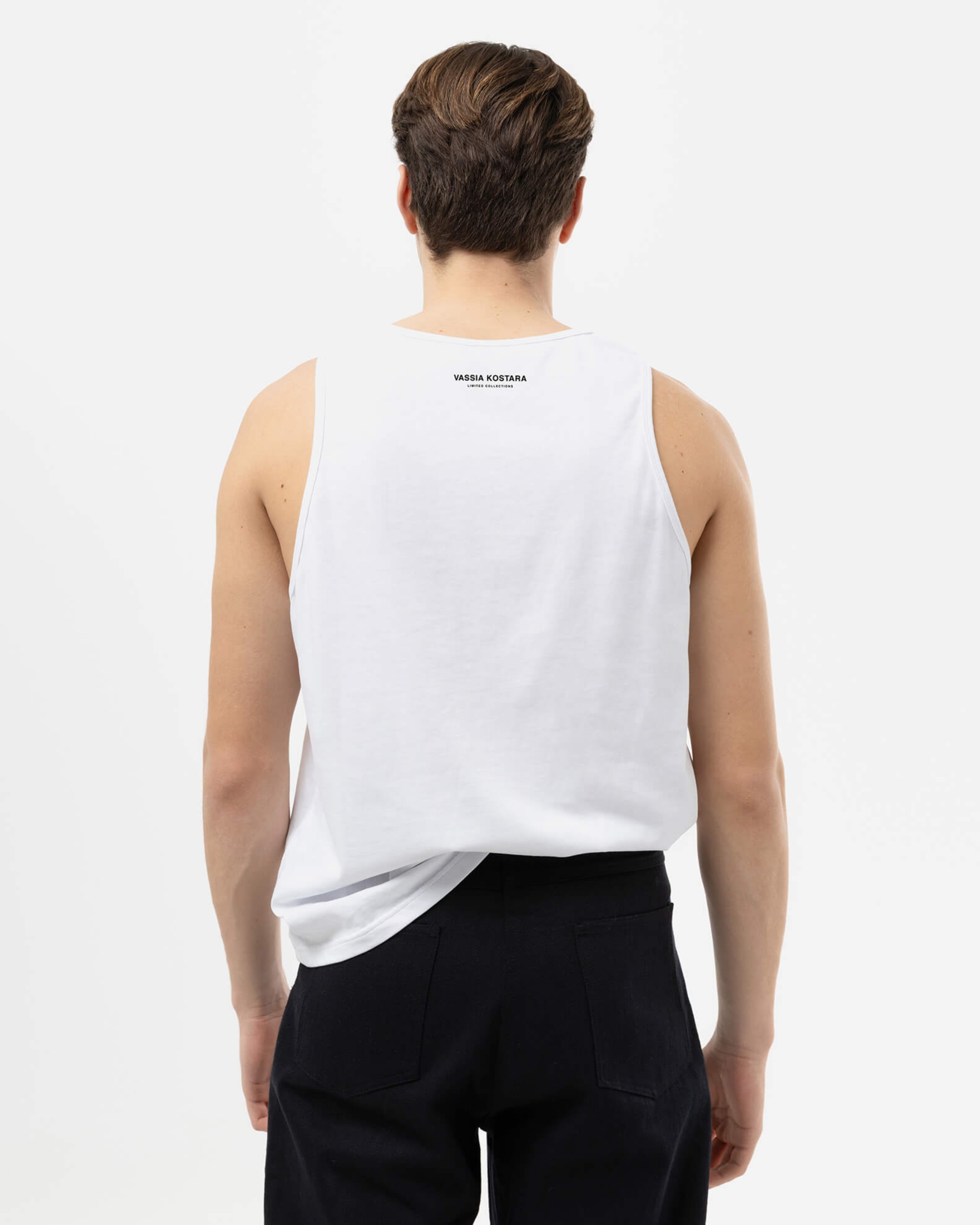 Picture of MEN'S WHITE LOOSE-FIT TANK TOP