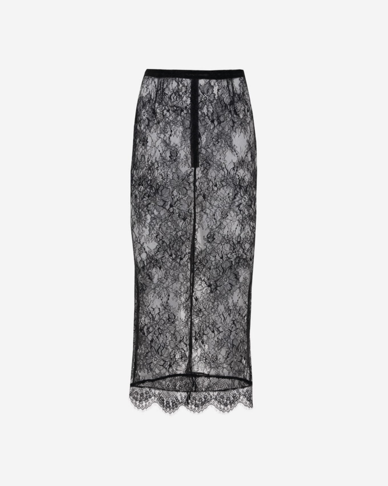 Picture of BLACK LACE MIDI SKIRT