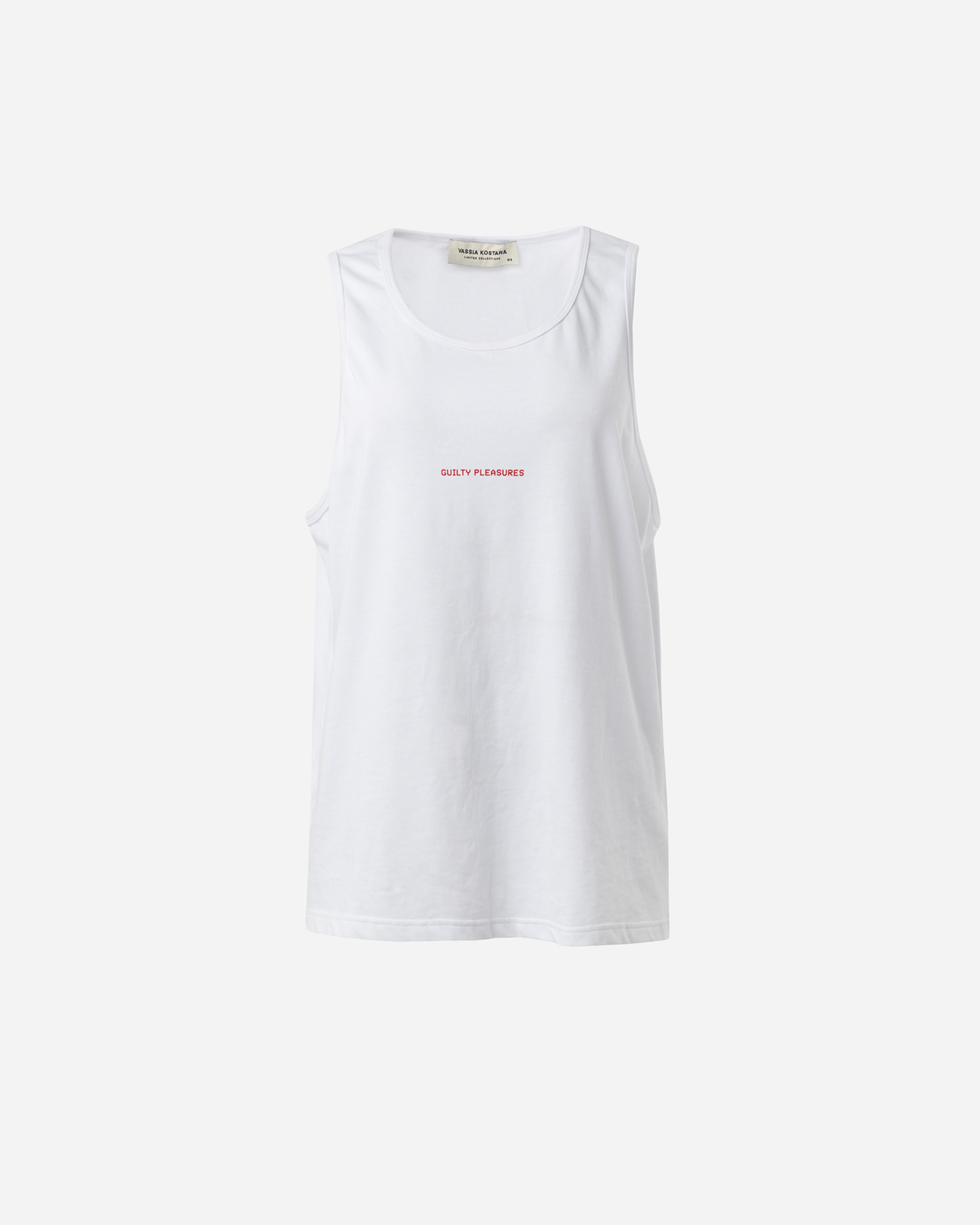 Picture of WHITE LOOSE-FIT TANK TOP