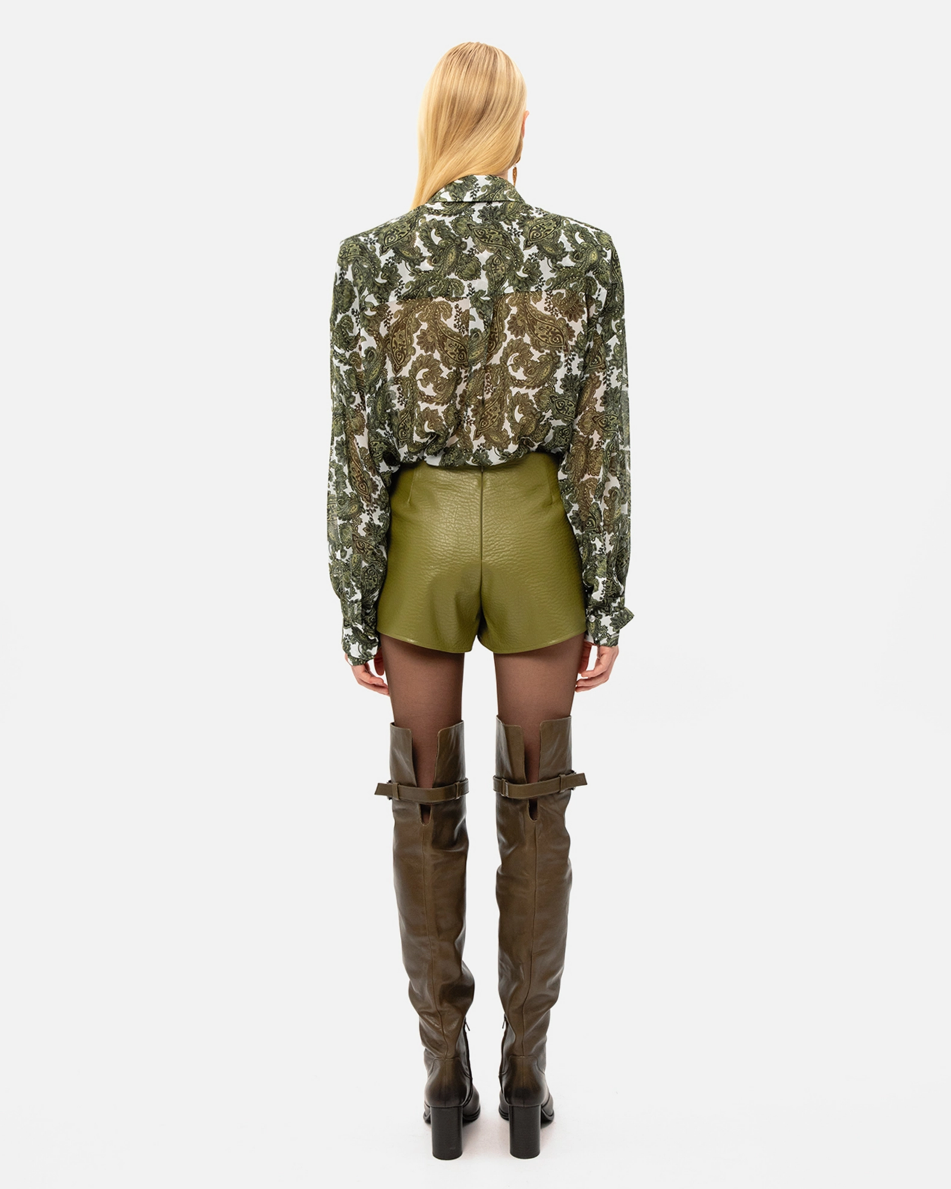 Picture of GREEN PAISLEY OS SHIRT