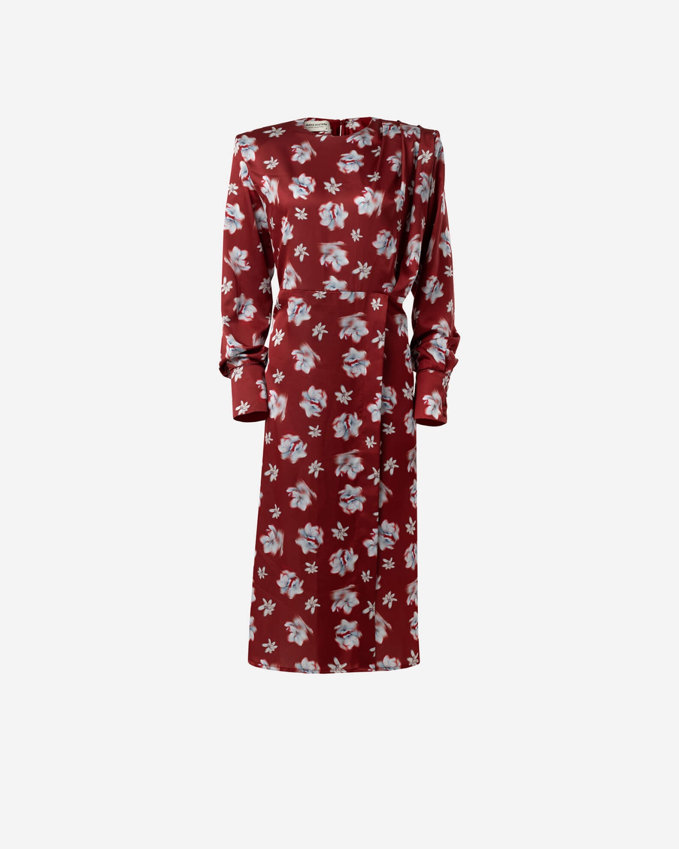 Picture of ABSTRACT FLOWER MIDI DRESS