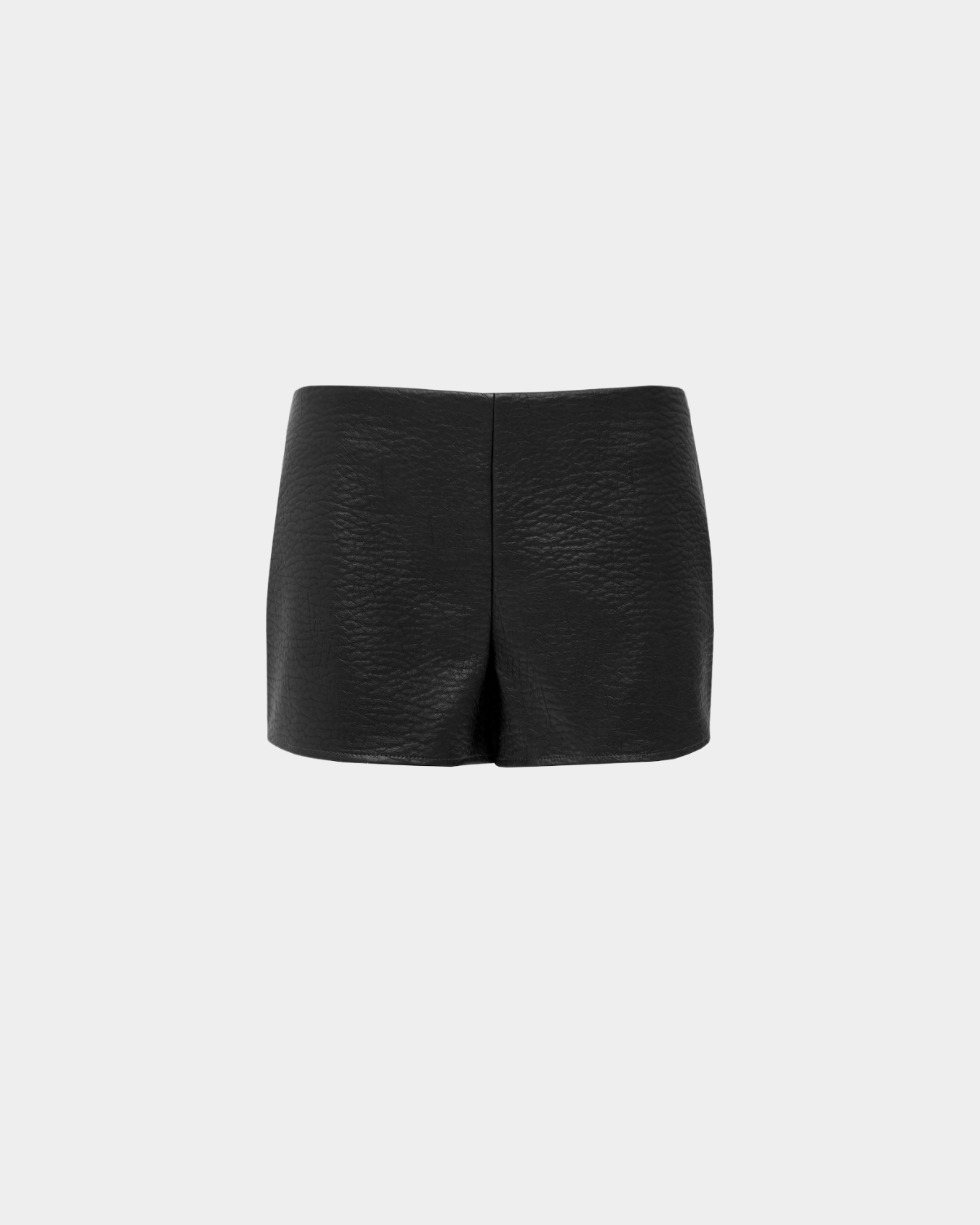 Picture of BLACK FAUX LEATHER SHORTS