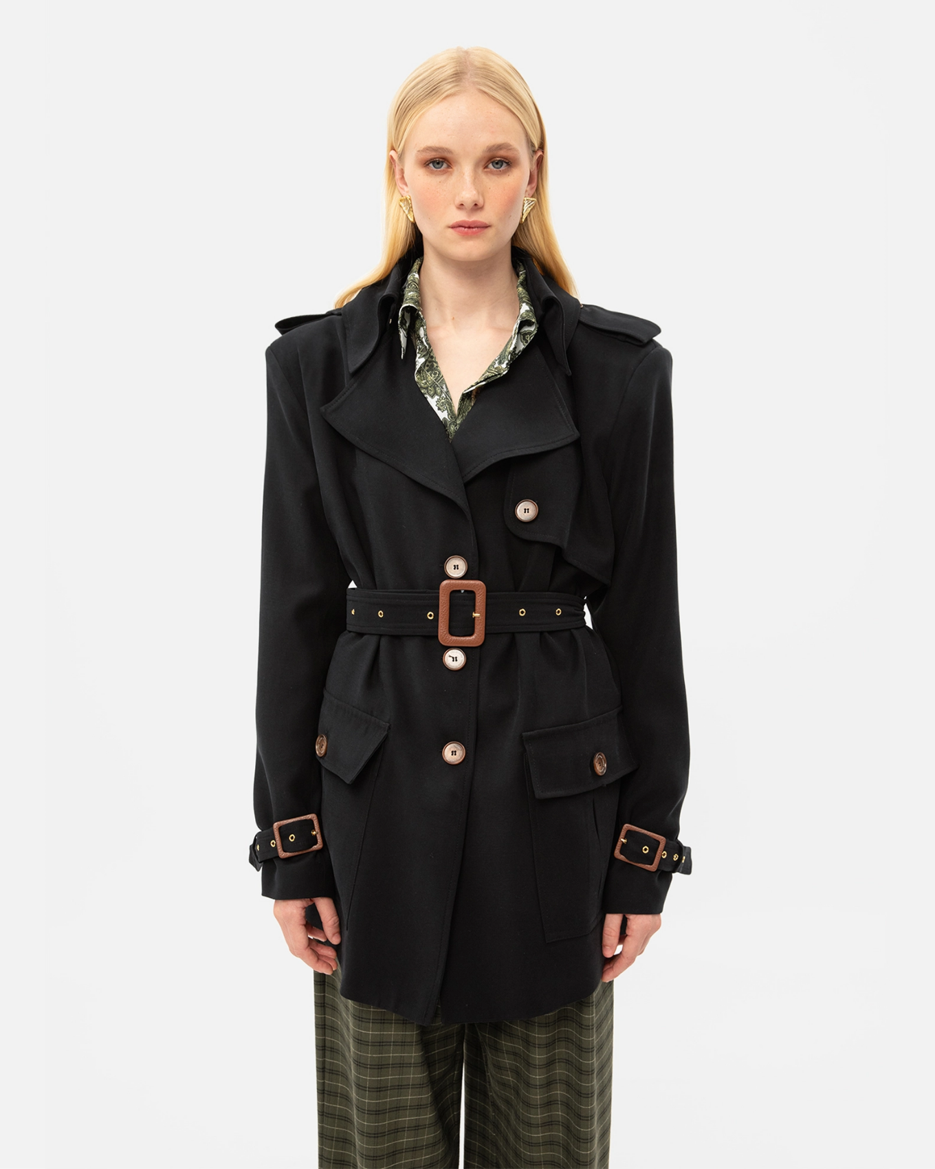 Picture of BLACK TRENCH JACKET